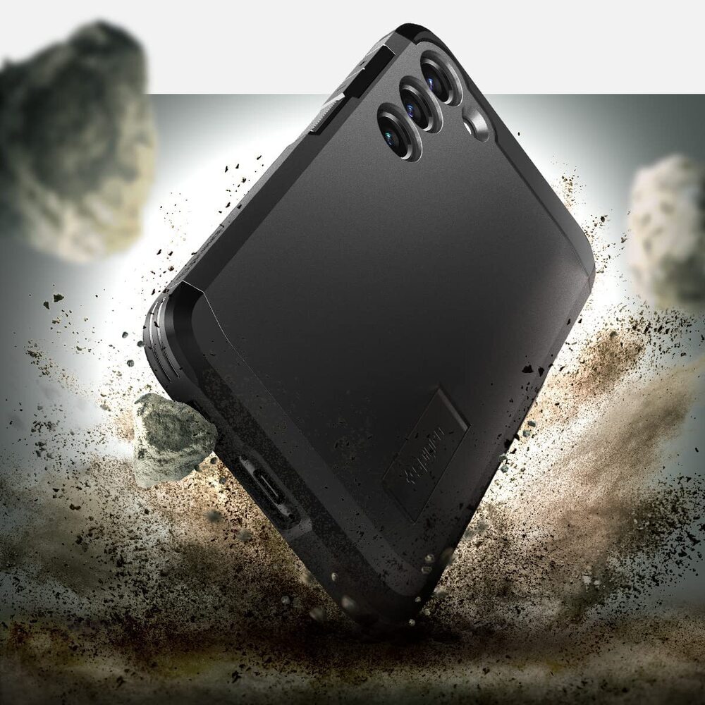 spigen Tough Armor PC & TPU Back Cover for SAMSUNG Galaxy S23+ (Air Cushion Technology, Gunmetal)_15