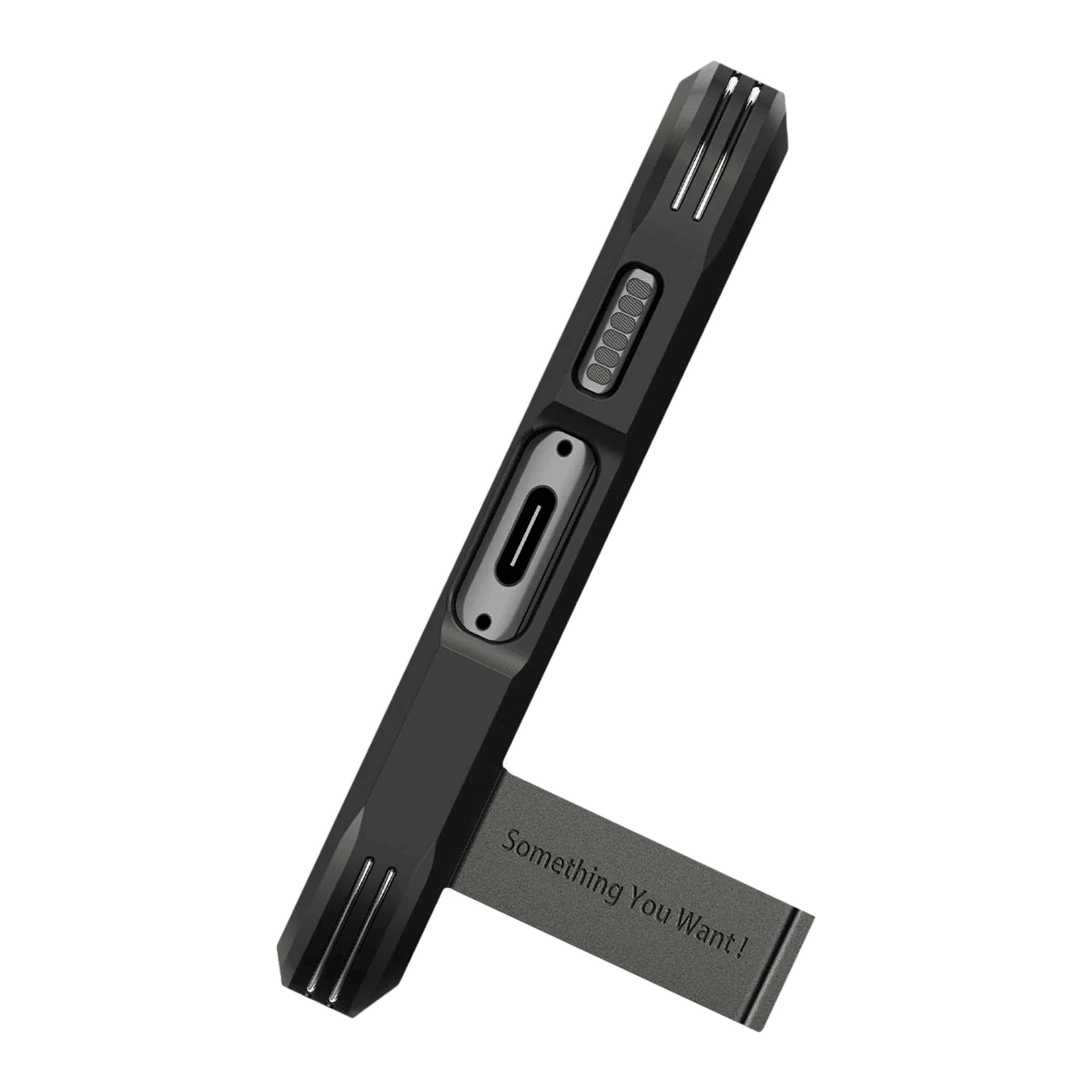 spigen Tough Armor PC & TPU Back Cover for SAMSUNG Galaxy S23+ (Air Cushion Technology, Gunmetal)_6