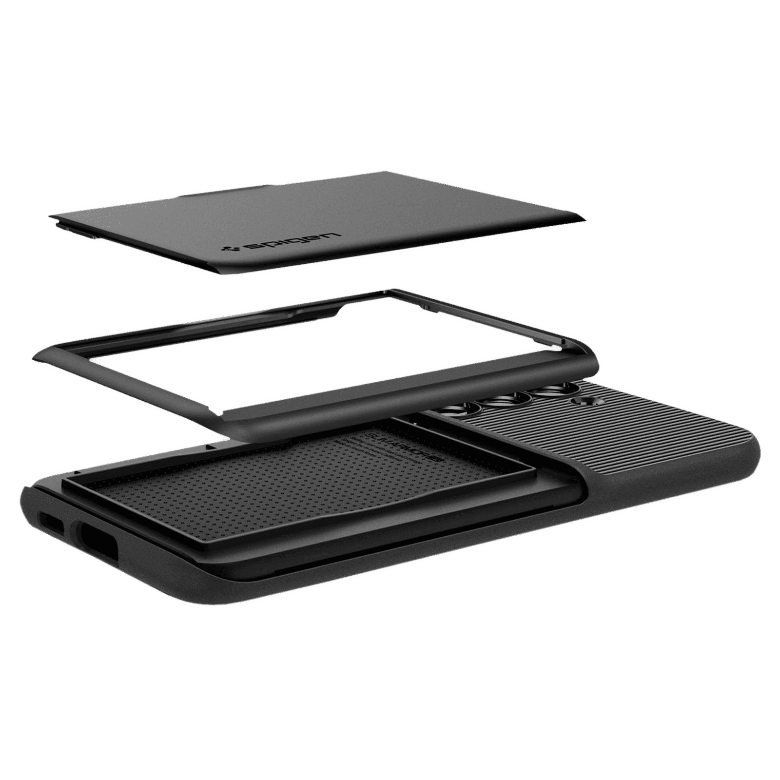 spigen Slim Armor PC & TPU Back Cover for SAMSUNG Galaxy S23+ (Built in Card Holder, Black)_12