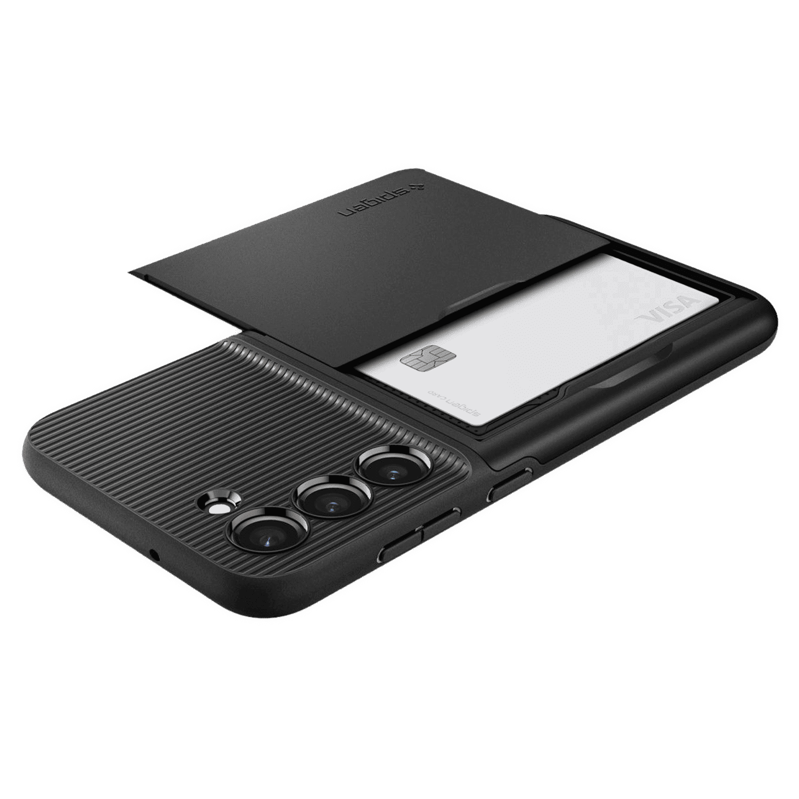 spigen Slim Armor PC & TPU Back Cover for SAMSUNG Galaxy S23+ (Built in Card Holder, Black)_6