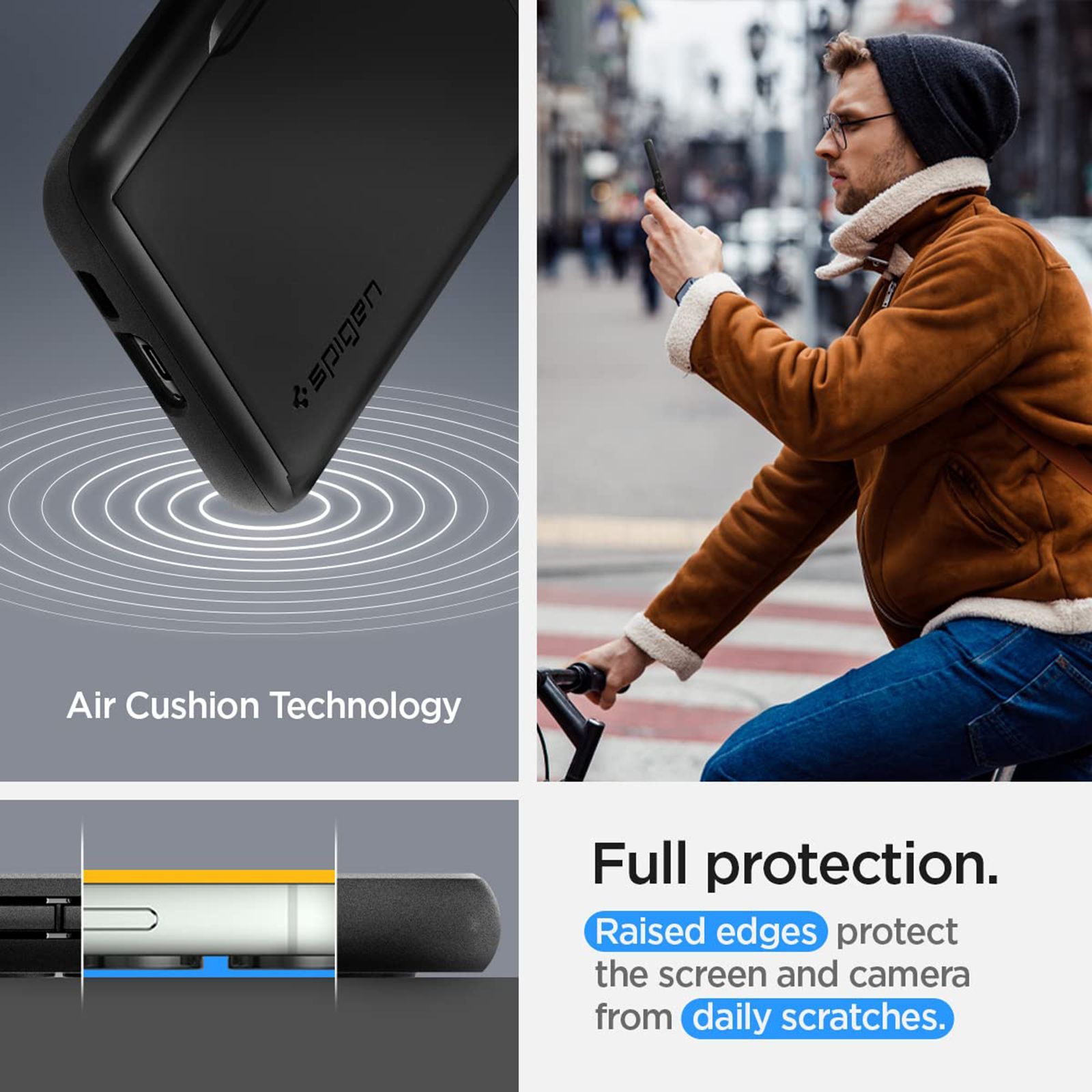 spigen Slim Armor PC & TPU Back Cover for SAMSUNG Galaxy S23+ (Built in Card Holder, Black)_8