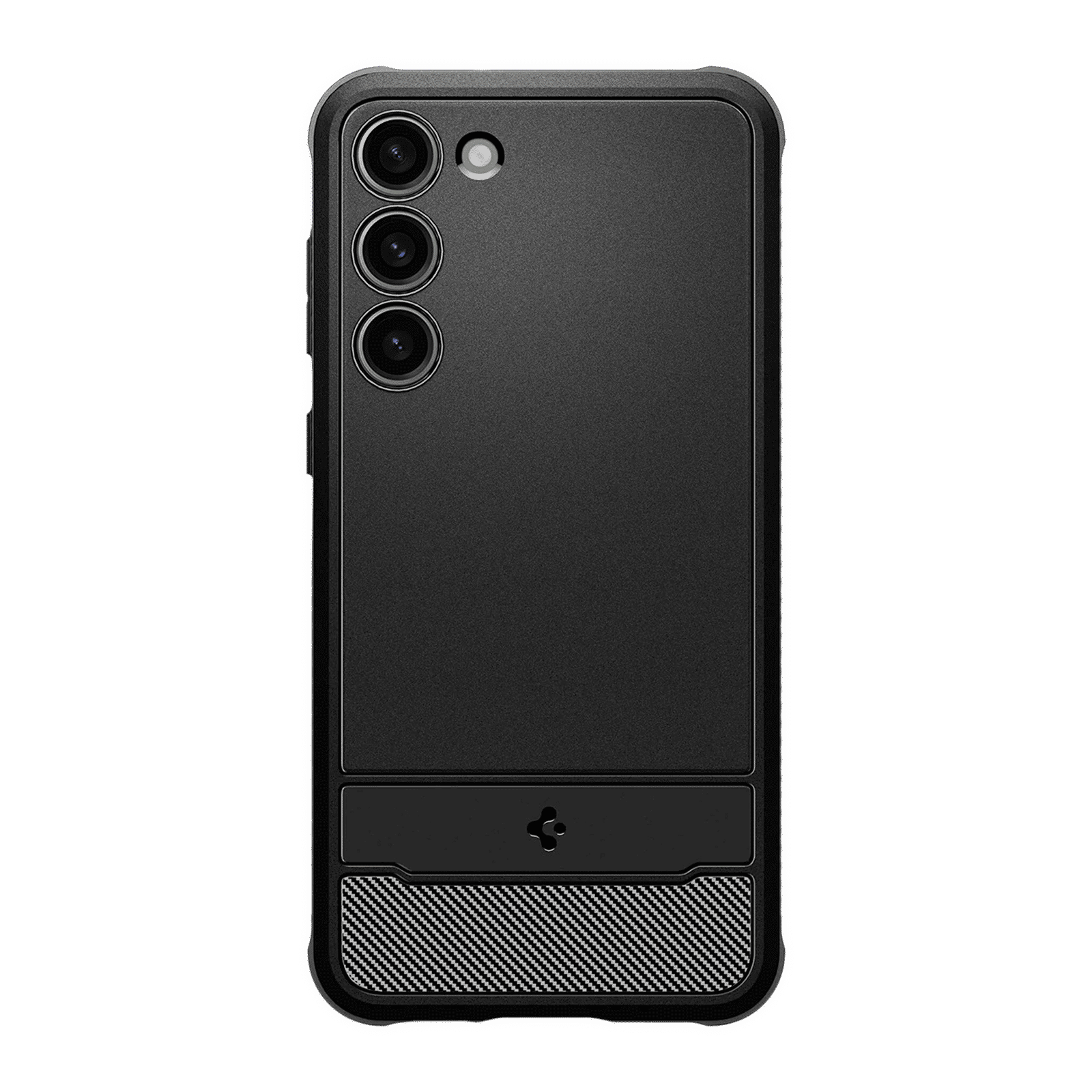spigen Rugged Armor TPU Back Cover for SAMSUNG Galaxy S23 (Shock Absorbent, Matte Black)_3