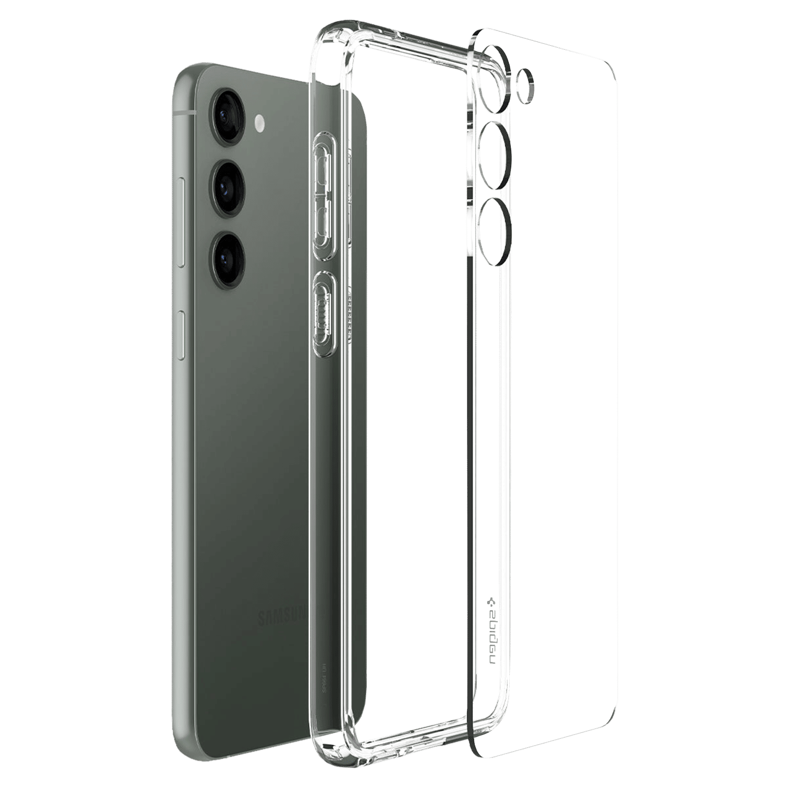 spigen Ultra Hybrid PC & TPU Back Cover for SAMSUNG Galaxy S23 (Air Cushion Technology, Crystal Clear)_12