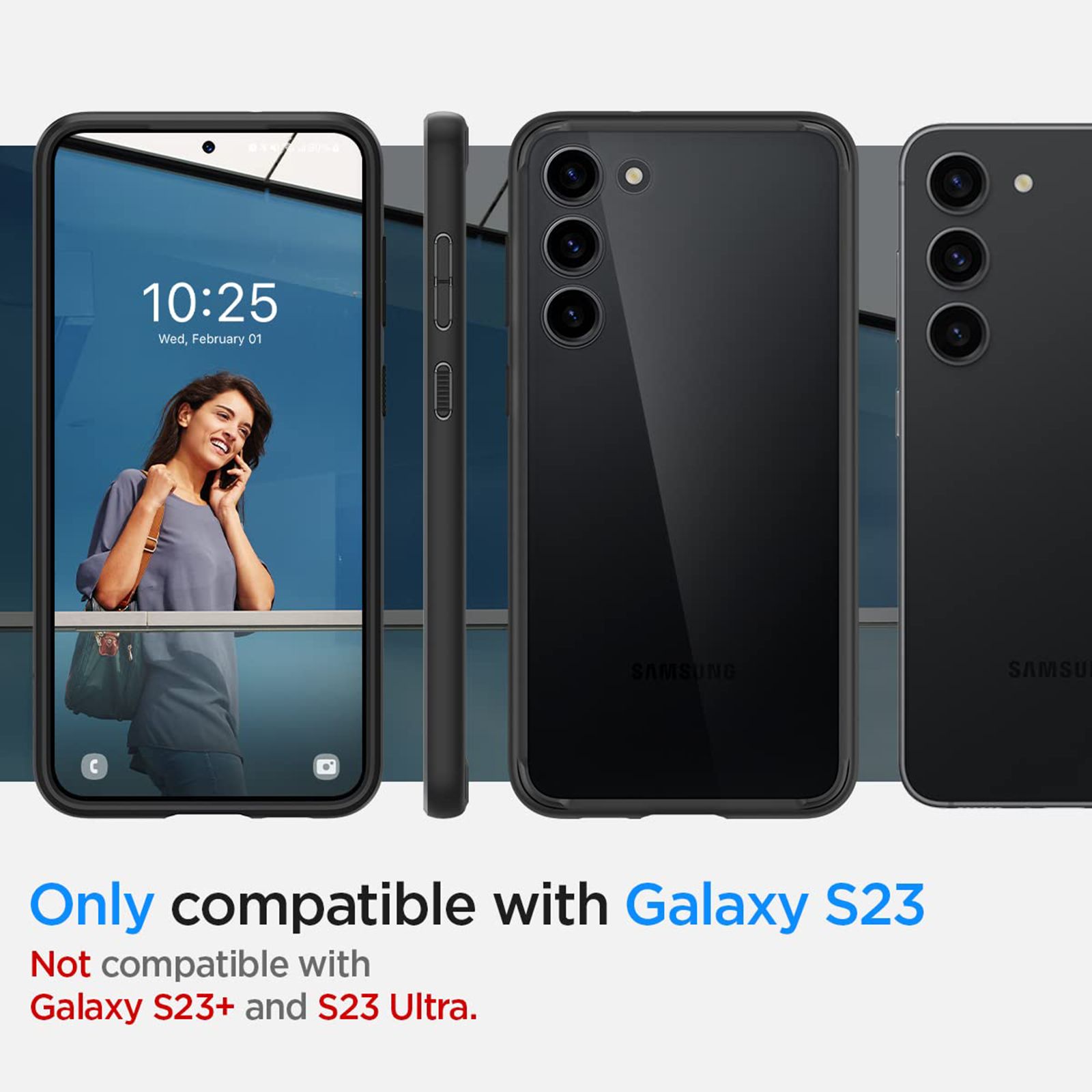 spigen Ultra Hybrid PC & TPU Back Cover for SAMSUNG Galaxy S23 (Air Cushion Technology, Matte Black) spigen Ultra Hybrid PC & TPU Back Cover for SAMSUNG Galaxy S23 (Air Cushion Technology, Matte Black)_11