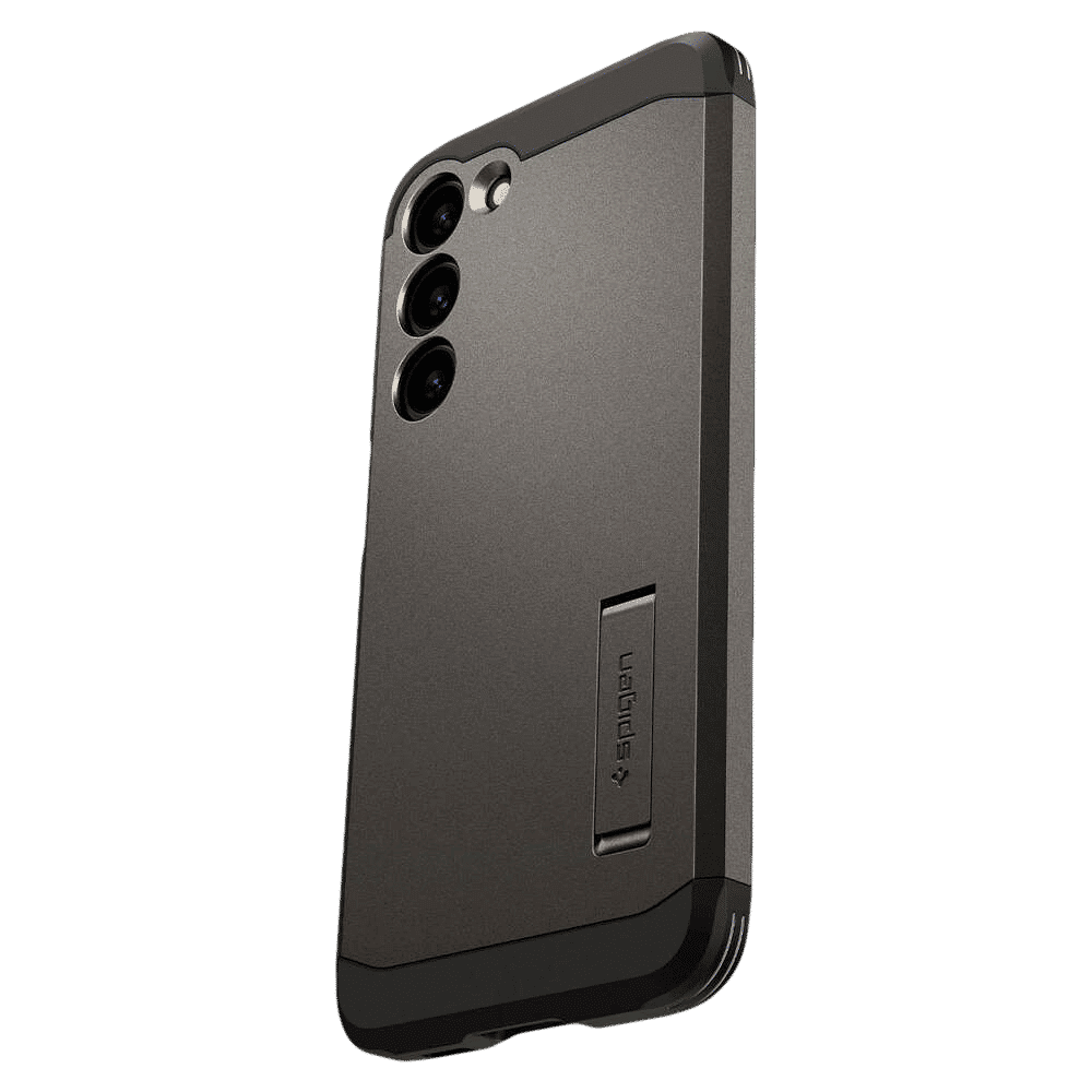 spigen Tough Armor PC & TPU Back Cover for SAMSUNG Galaxy S23 (Wireless Charging Compatible, Gunmetal)_17
