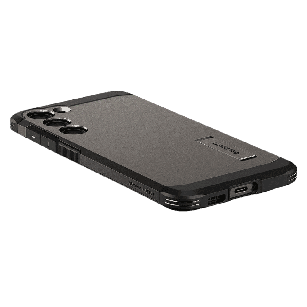 spigen Tough Armor PC & TPU Back Cover for SAMSUNG Galaxy S23 (Wireless Charging Compatible, Gunmetal)_9