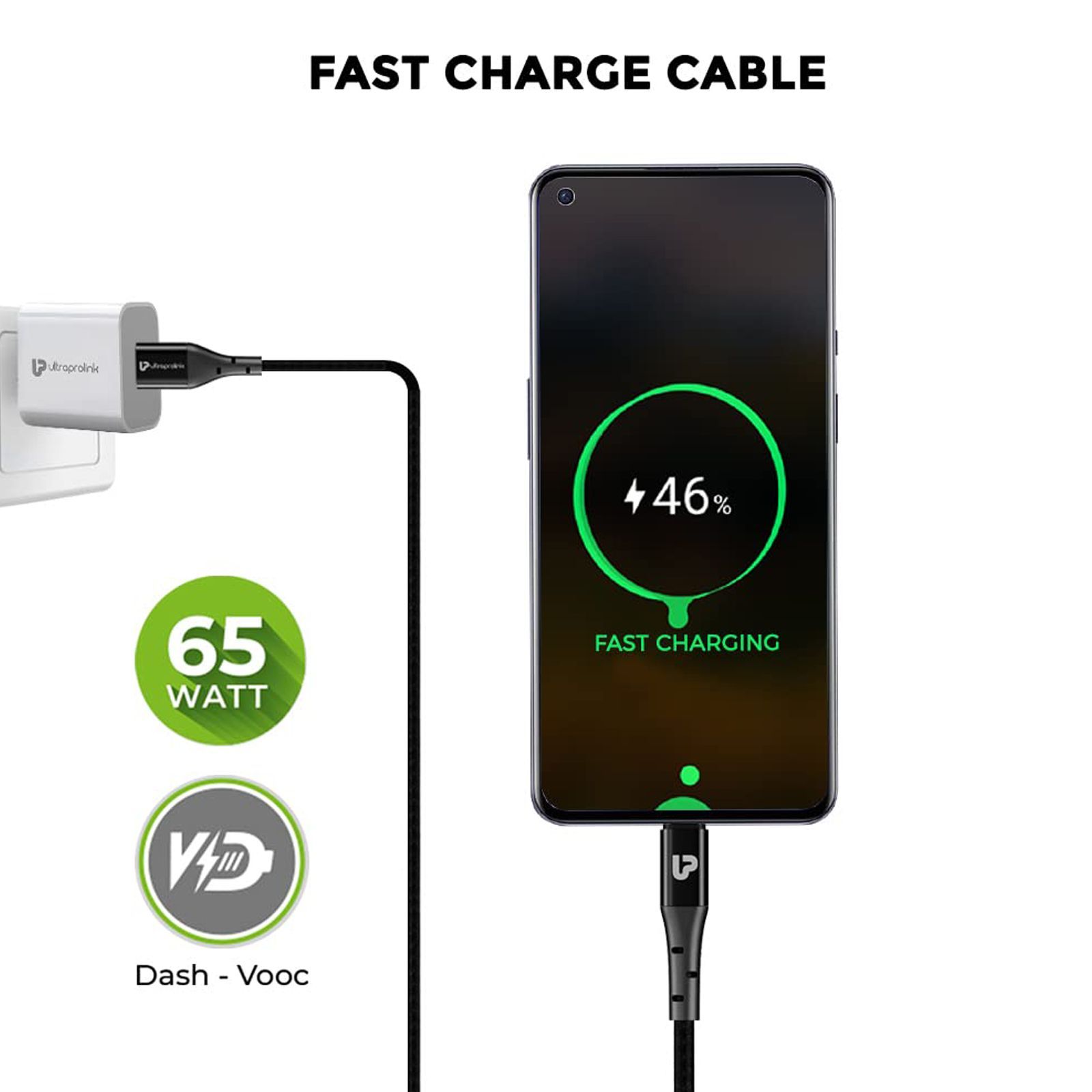 ultraprolink Type-A to Type-C, 4.9 feet (1.5m) Cable (Tangle-free Design, Black) ultraprolink Type-A to Type-C, 4.9 feet (1.5m) Cable (Tangle-free Design, Black)_8