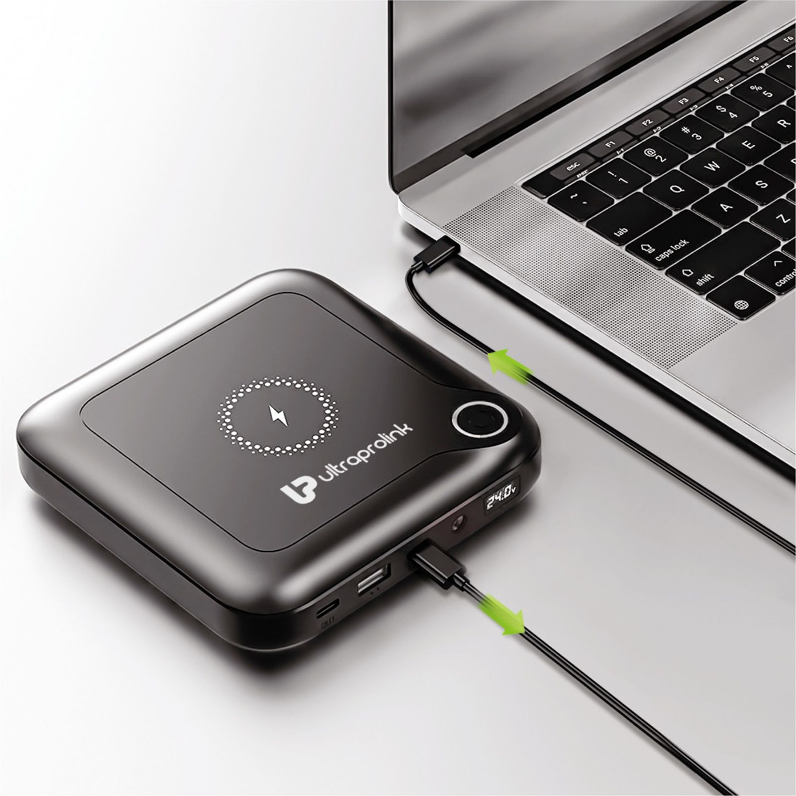 ultraprolink Juice-Up 24000 mAh 120W Fast Charging Power Bank (2 Type C, 1 Type A & 1 DC Ports, Magsafe Charging, Black)_10