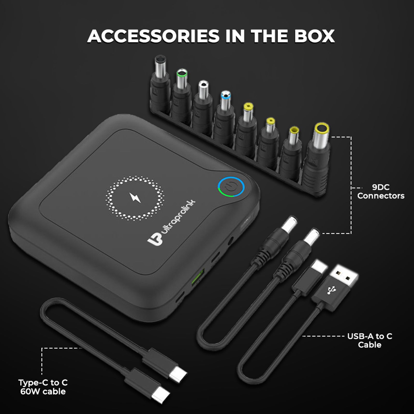 ultraprolink Juice-Up 24000 mAh 120W Fast Charging Power Bank (2 Type C, 1 Type A & 1 DC Ports, Magsafe Charging, Black)_17