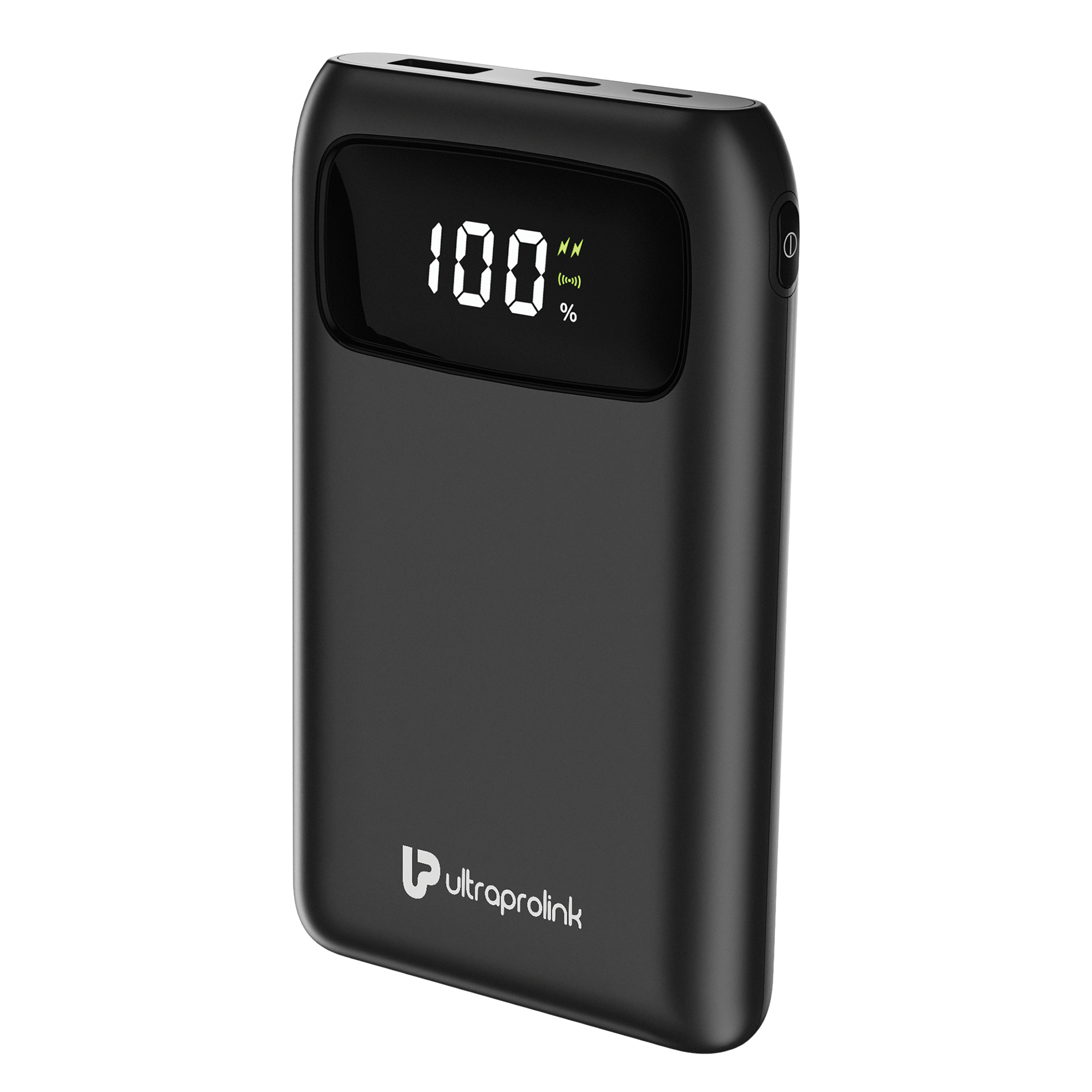 ultraprolink Juice-Up 10000 mAh 15W Fast Charging Power Bank (Lightning, 1 Type A & 1 Type C Ports, Magsafe Wireless Charging, Black)_1