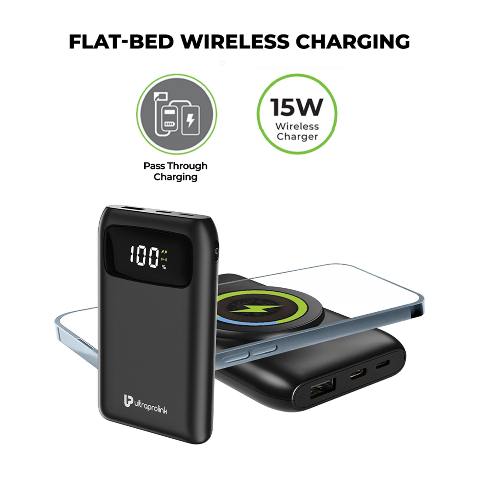 ultraprolink Juice-Up 10000 mAh 15W Fast Charging Power Bank (Lightning, 1 Type A & 1 Type C Ports, Magsafe Wireless Charging, Black)_9