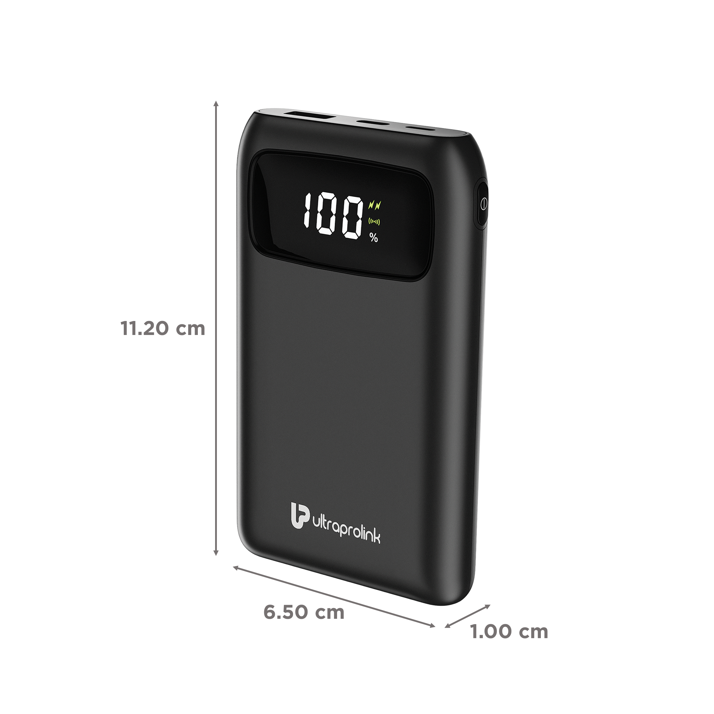 ultraprolink Juice-Up 10000 mAh 15W Fast Charging Power Bank (Lightning, 1 Type A & 1 Type C Ports, Magsafe Wireless Charging, Black)_2