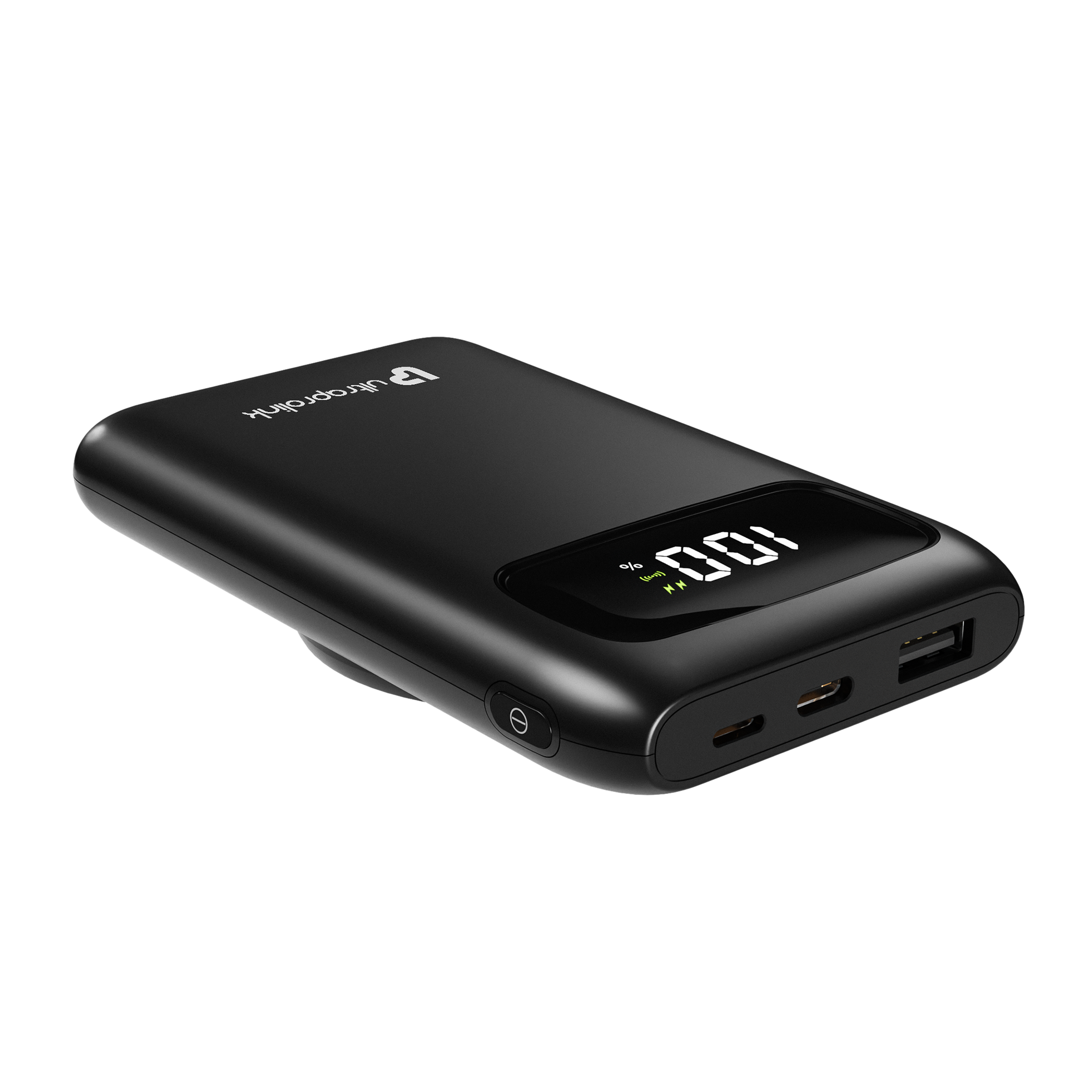 ultraprolink Juice-Up 10000 mAh 15W Fast Charging Power Bank (Lightning, 1 Type A & 1 Type C Ports, Magsafe Wireless Charging, Black)_5