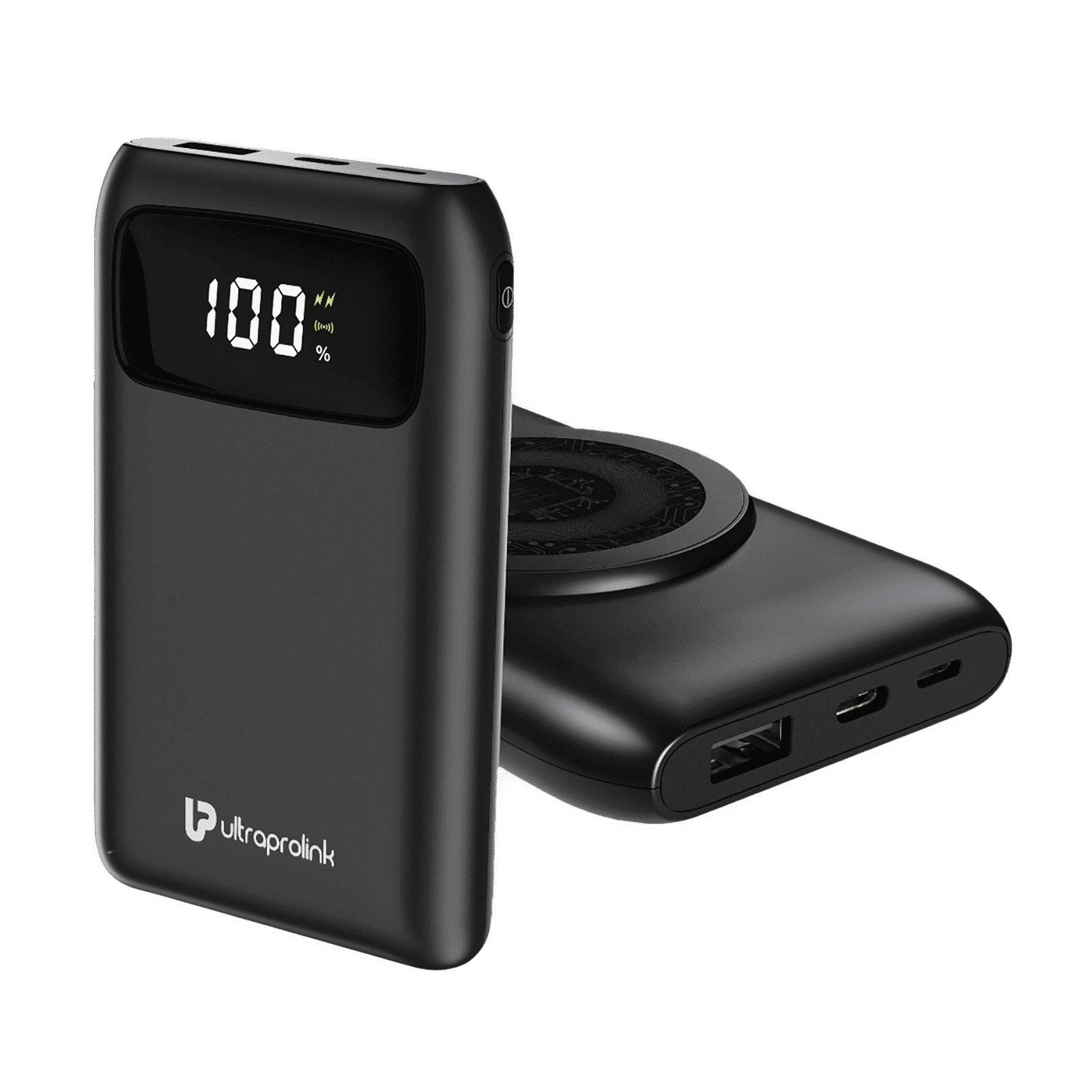 ultraprolink Juice-Up 10000 mAh 15W Fast Charging Power Bank (Lightning, 1 Type A & 1 Type C Ports, Magsafe Wireless Charging, Black)_7