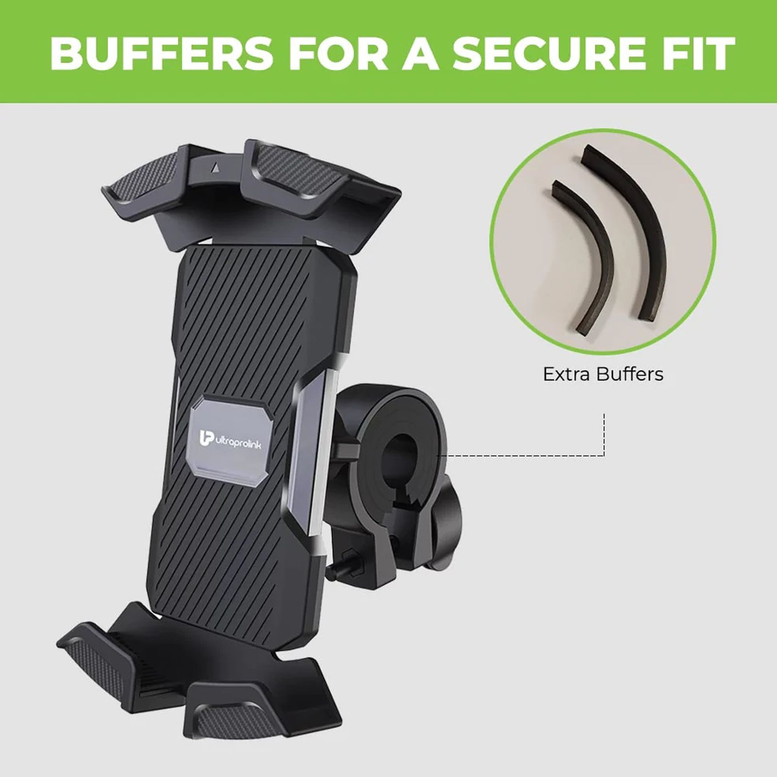 ultraprolink Bike and Motorcycle Mount for Mobile (Secure Lock, Black)_3