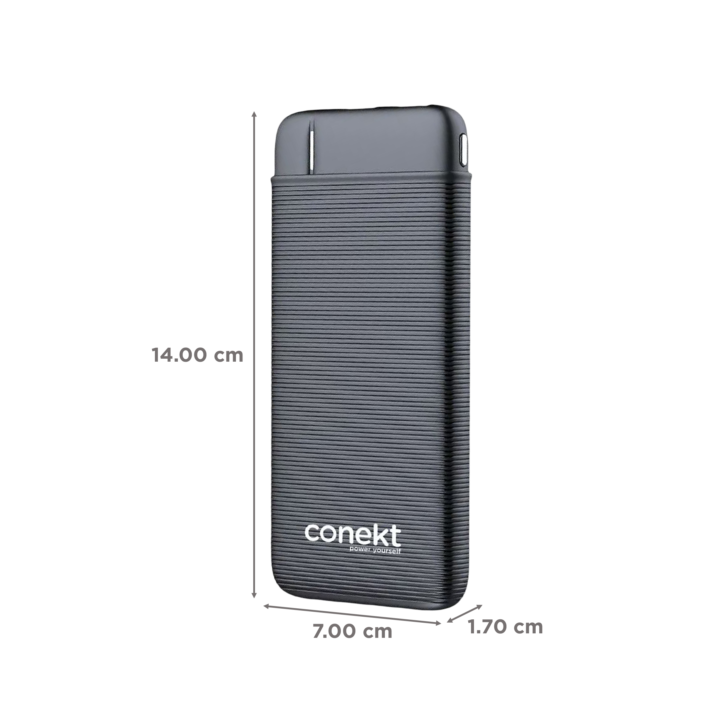 conekt Zeal Run Plus 10000 mAh Fast Charging Power Bank (2 Type A Ports, LED Charge Indicator, Black conekt Zeal Run Plus 10000 mAh Fast Charging Power Bank (2 Type A Ports, LED Charge Indicator, Black_2