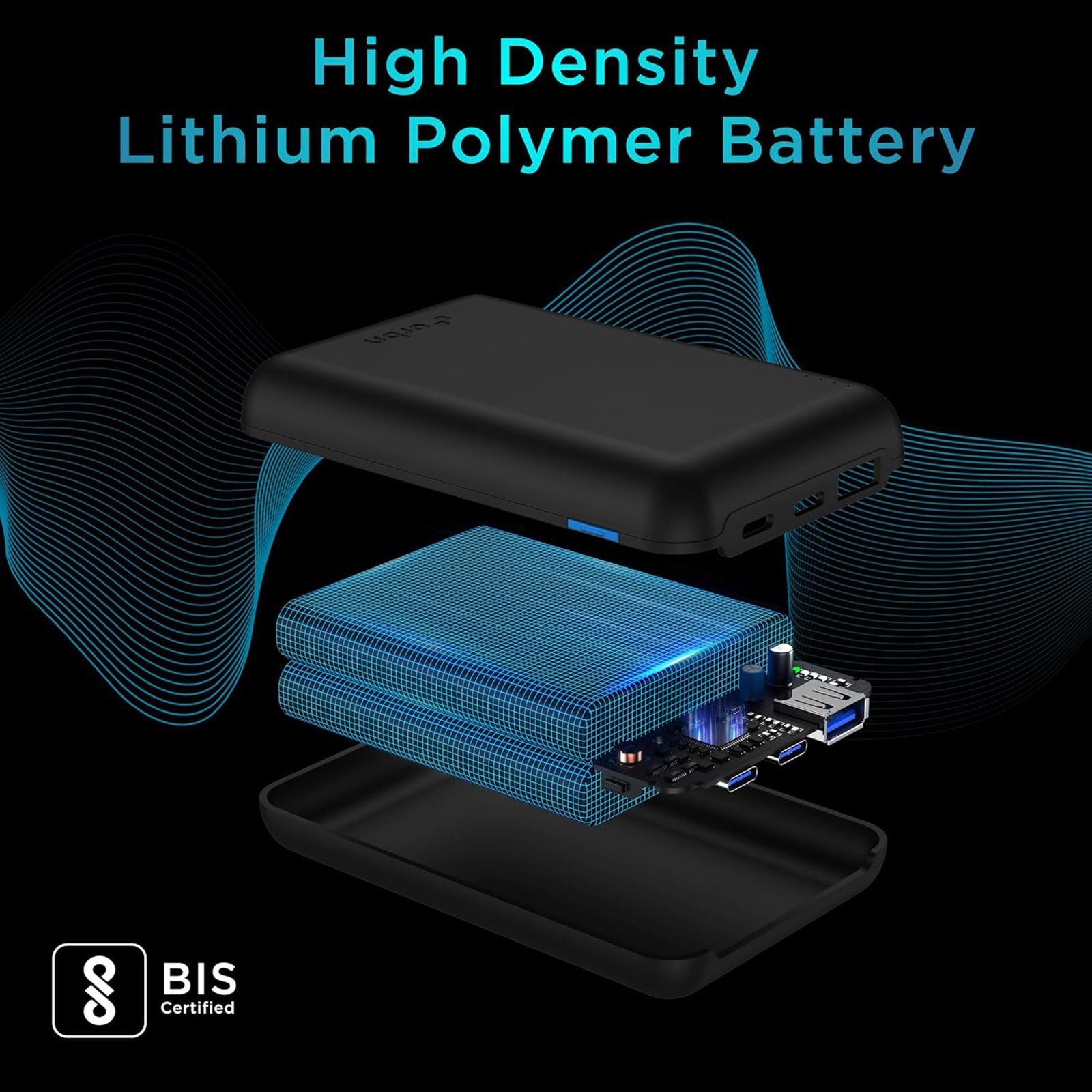 urbn 20000 mAh 22.5W Fast Charging Power Bank (1 Type A & 2 Type C Ports, 12 Layer Circuit Protection, Black)_13