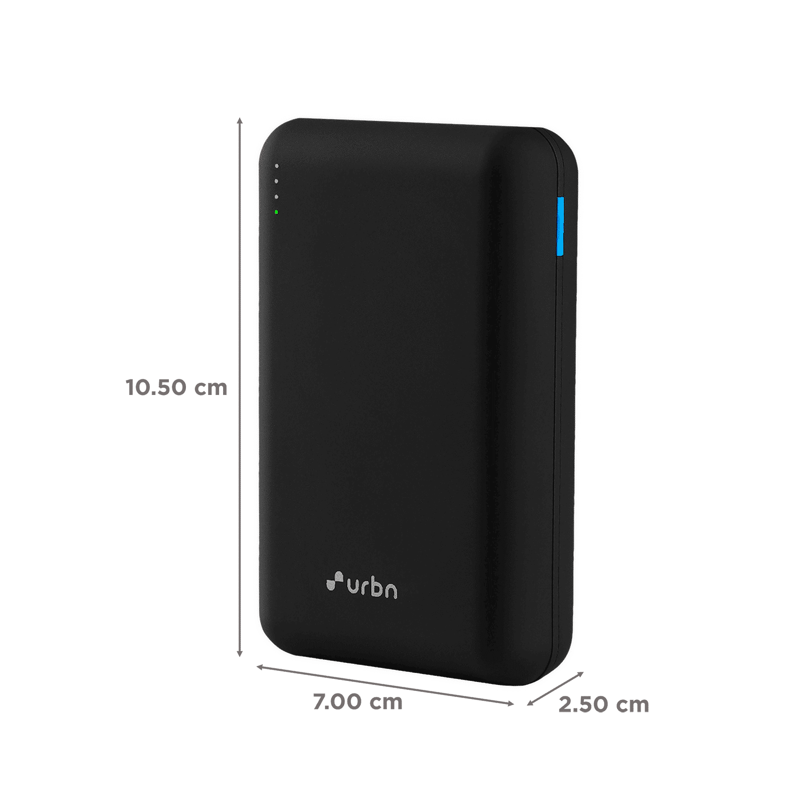 urbn 20000 mAh 22.5W Fast Charging Power Bank (1 Type A & 2 Type C Ports, 12 Layer Circuit Protection, Black)_2
