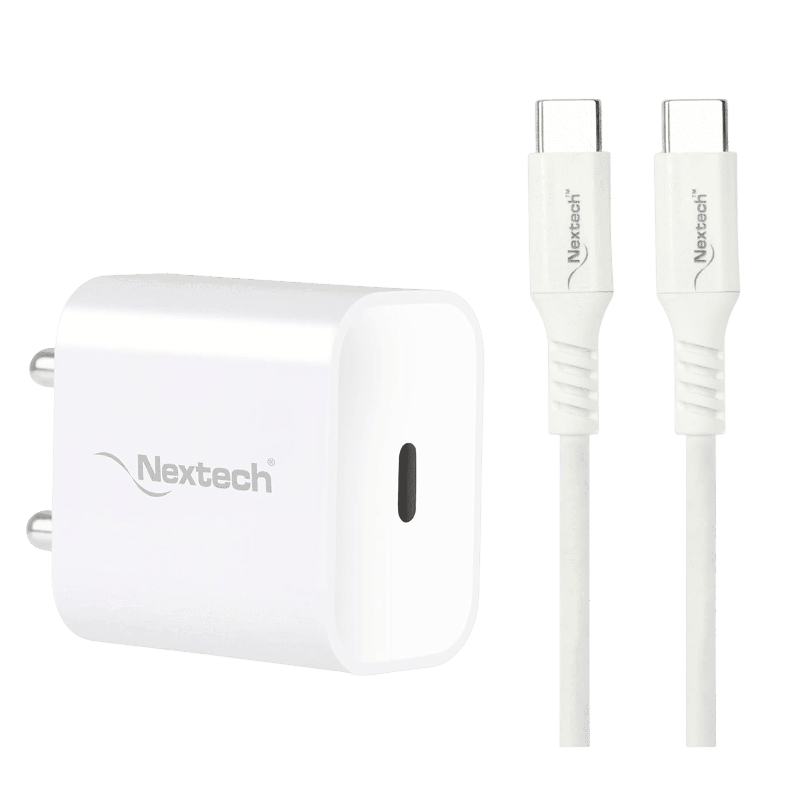 Nextech 2W Type C Fast Charger (Adapter Only, Surge Protection, White)_10