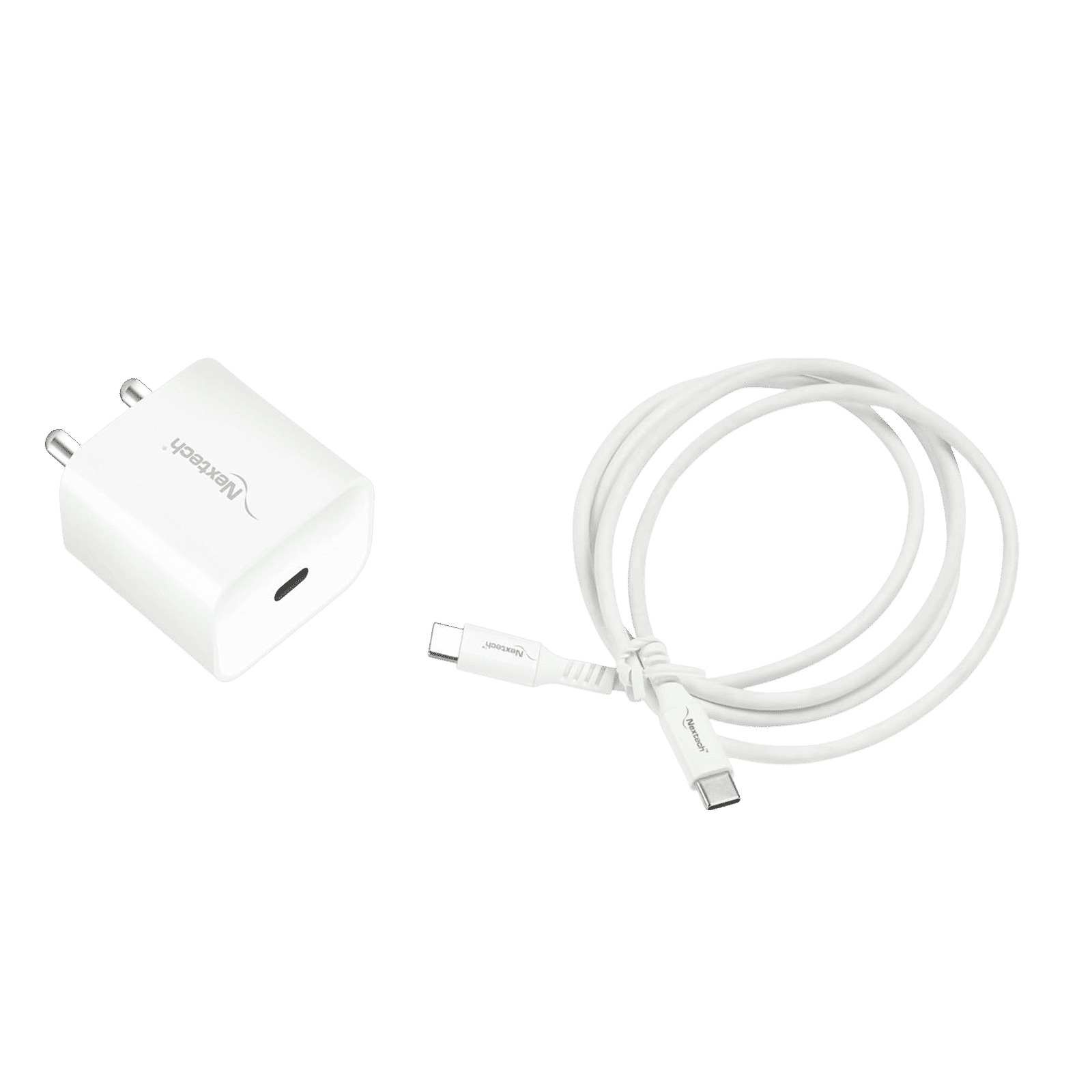 Nextech 2W Type C Fast Charger (Adapter Only, Surge Protection, White)_11