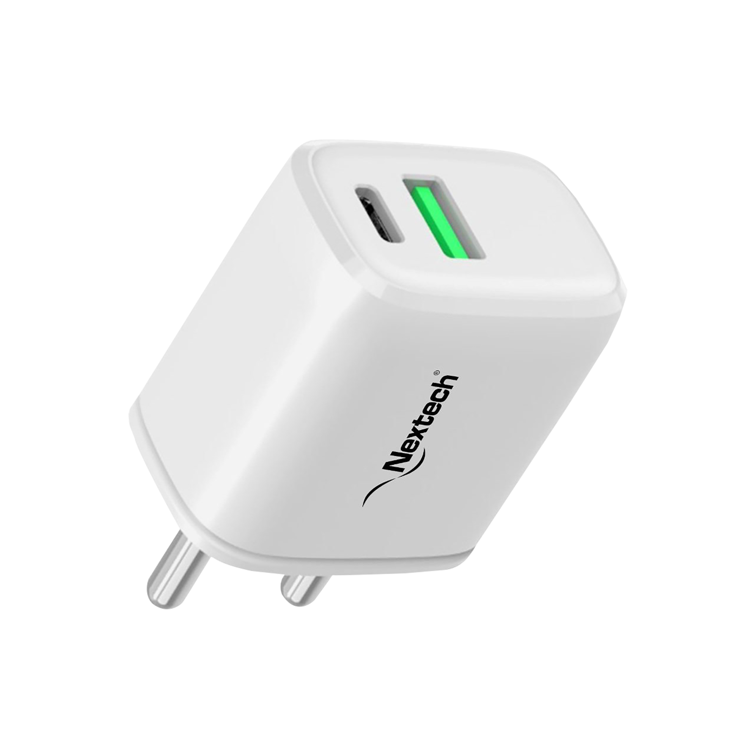 Nextech 24W Type A & Type C 2-Port Fast Charger (Adapter Only, Over-Current Protection, White) Nextech 24W Type A & Type C 2-Port Fast Charger (Adapter Only, Over-Current Protection, White)_7