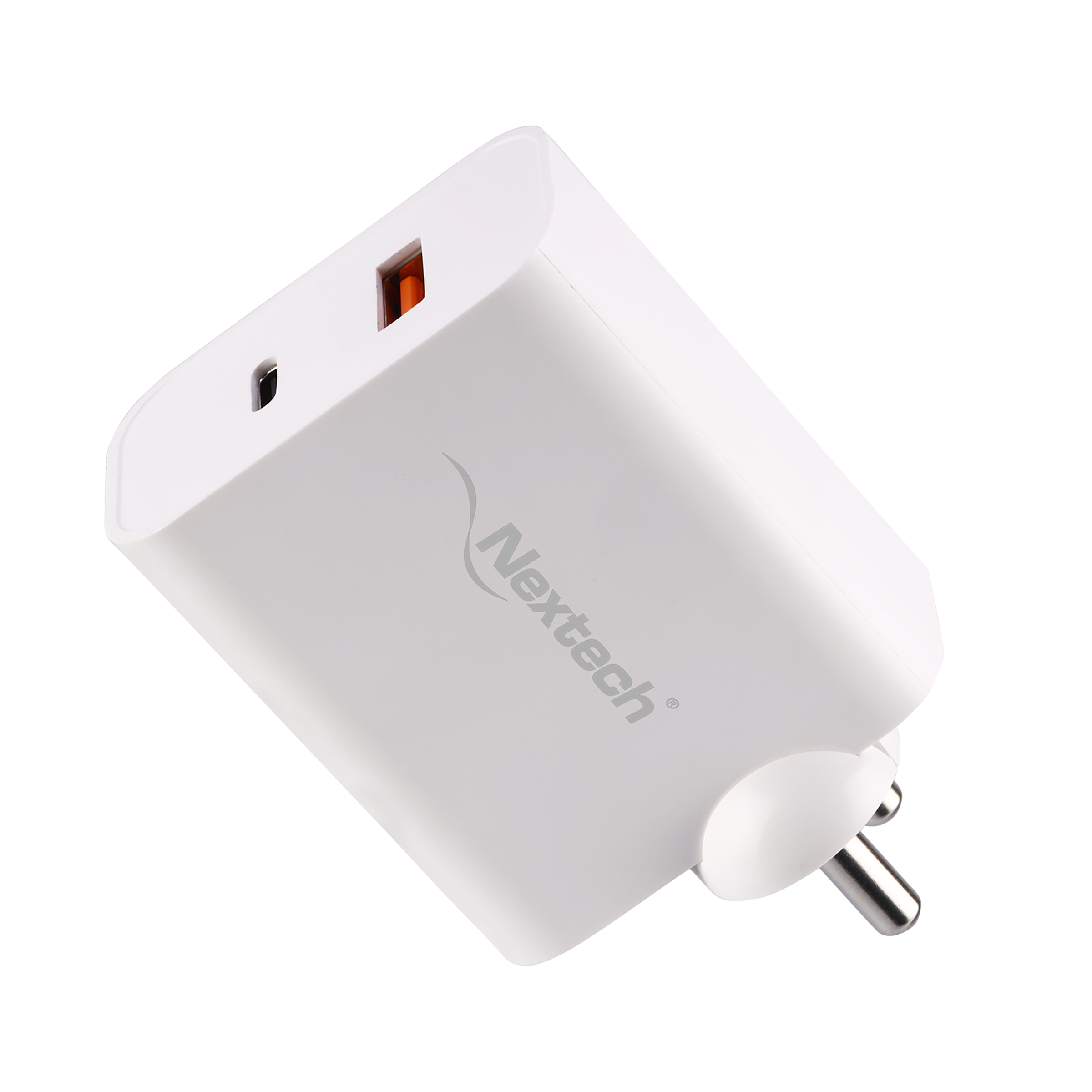 Nextech 65 W Type A & Type C 2-Port Fast Charger (Adapter Only, Universal Compatibility, White)_5