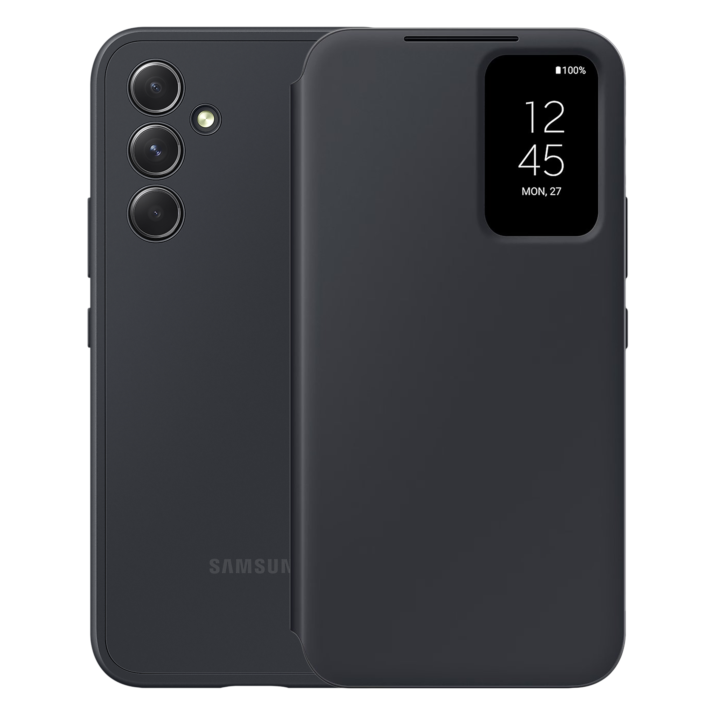 SAMSUNG Flip Case for Galaxy A54 (Smart View, Black)_1
