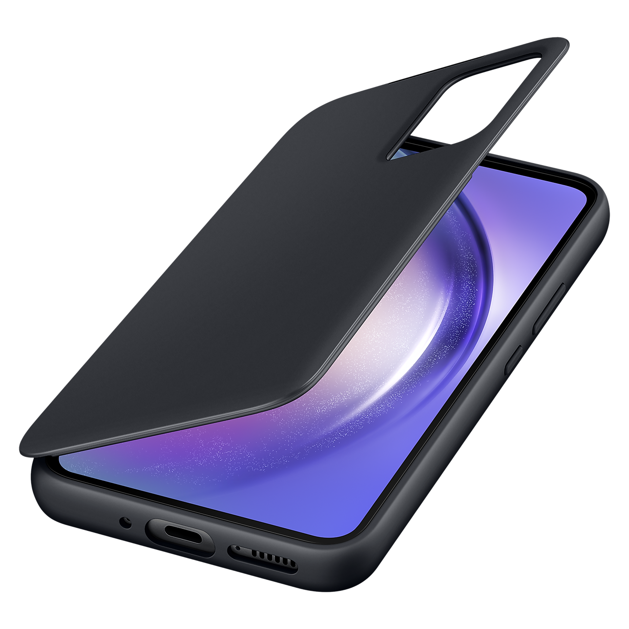 SAMSUNG Flip Case for Galaxy A54 (Smart View, Black)_5