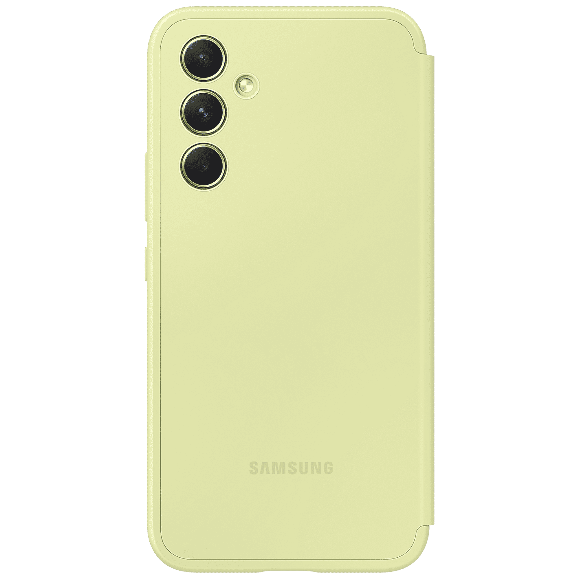SAMSUNG Flip Case for Galaxy A54 (Display Window, Lime)_3