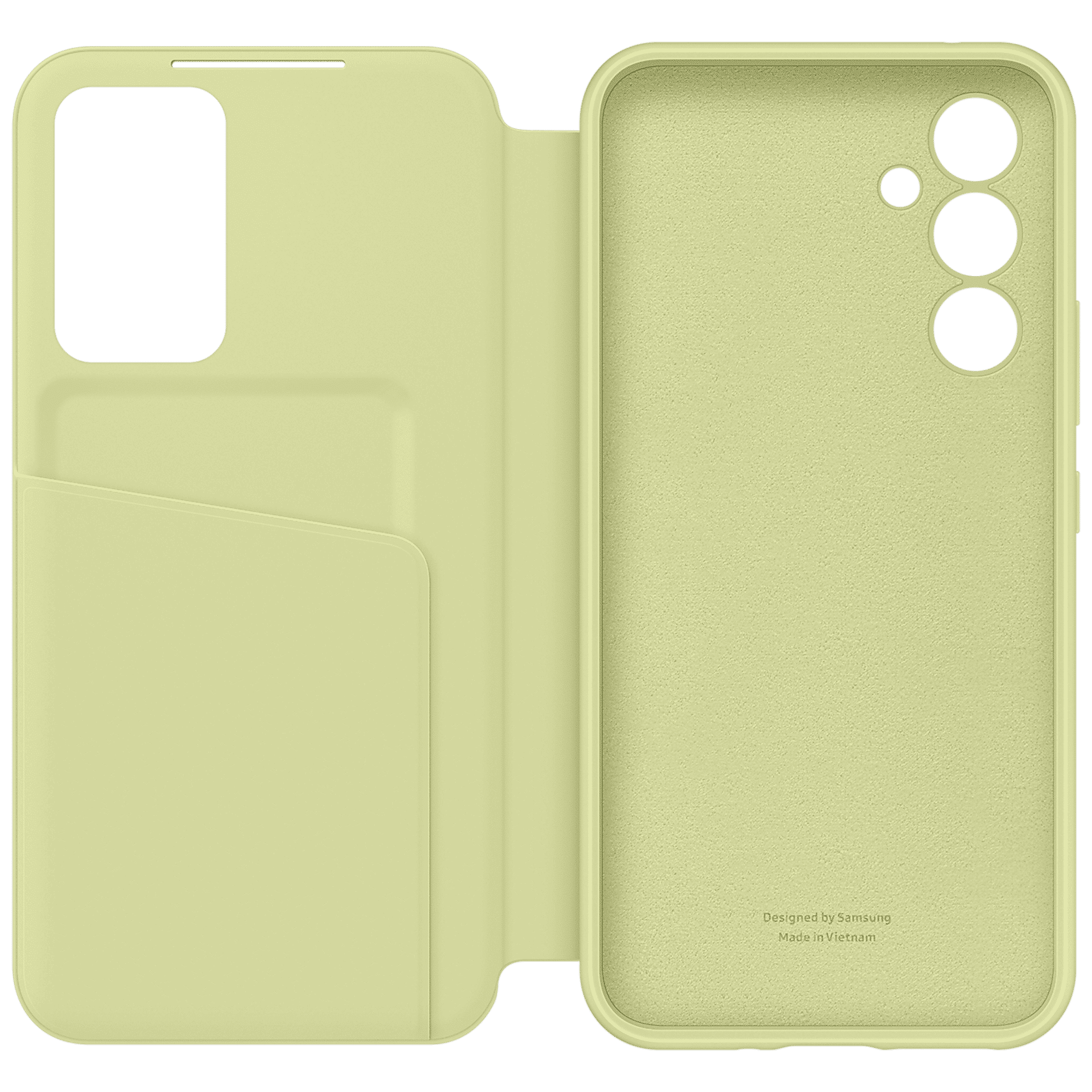 SAMSUNG Flip Case for Galaxy A54 (Display Window, Lime)_4
