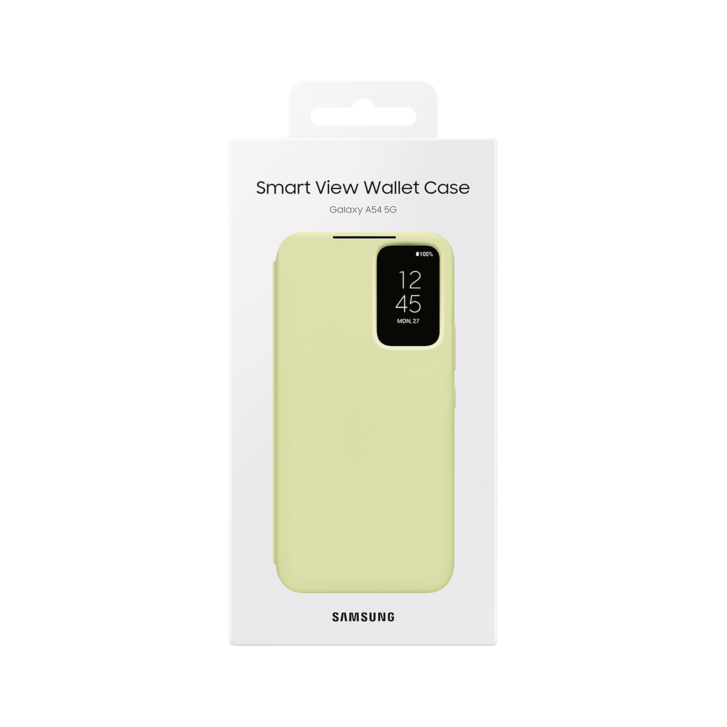 SAMSUNG Flip Case for Galaxy A54 (Display Window, Lime)_7
