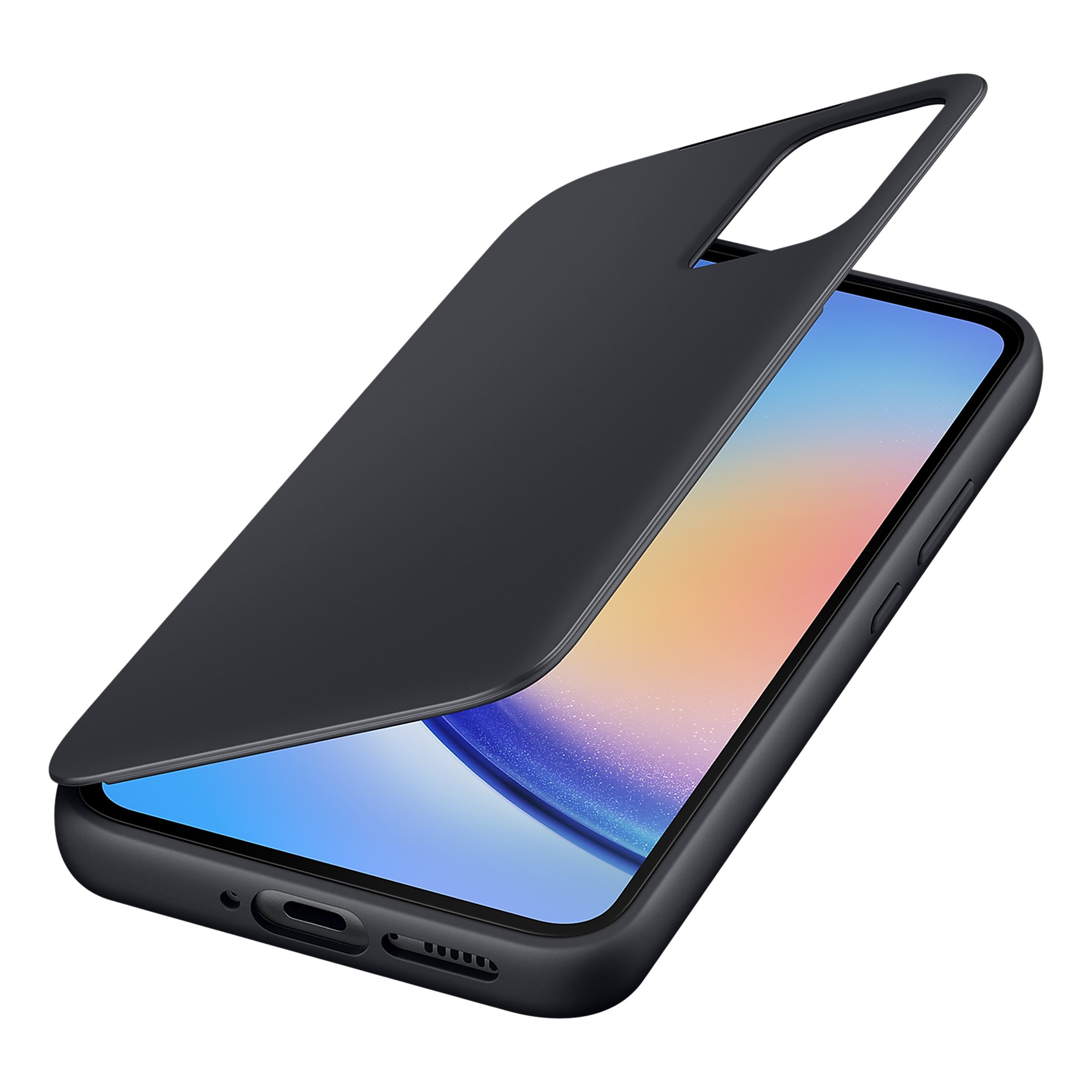 SAMSUNG Flip Case for Galaxy A34 (Display Window, Black)_5