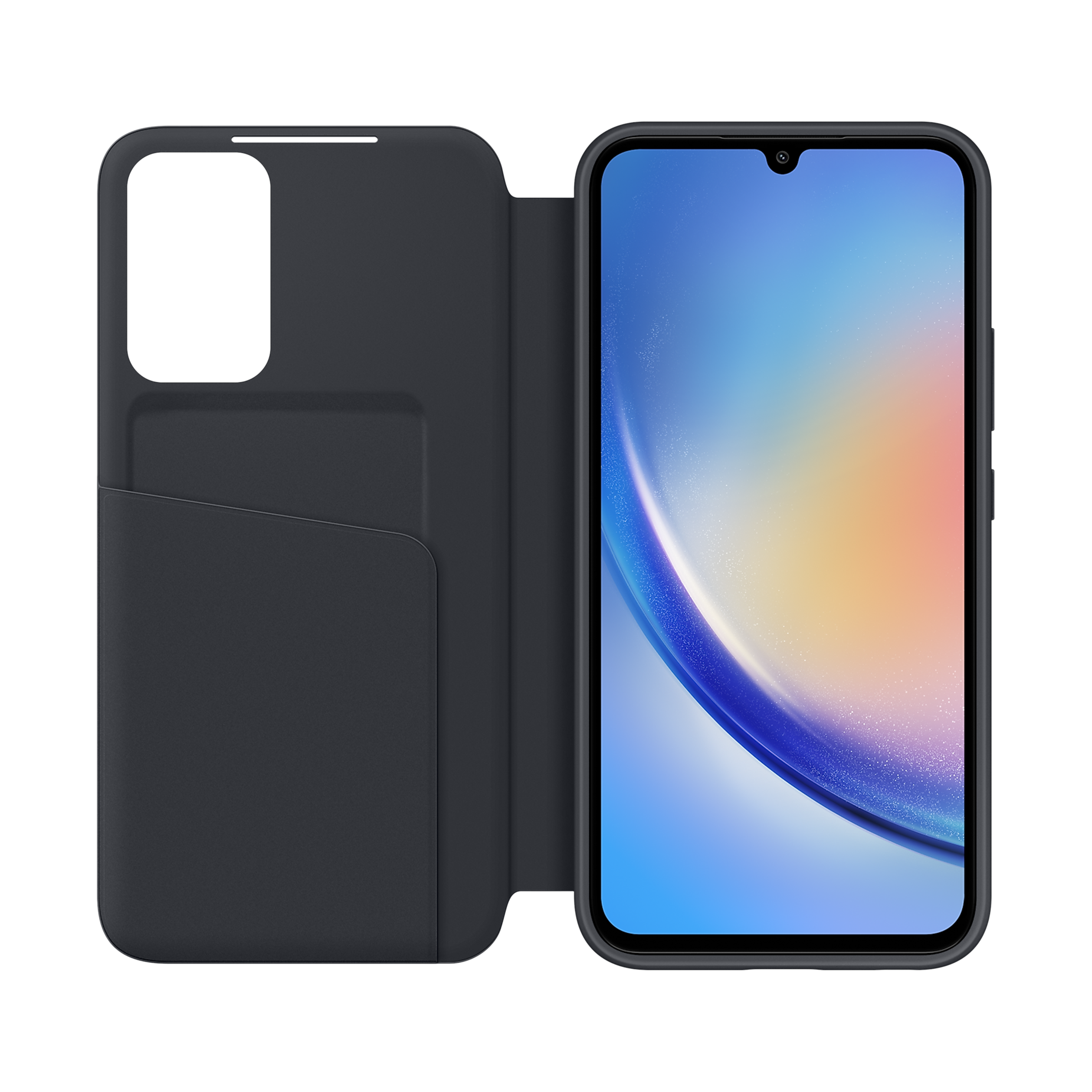 SAMSUNG Flip Case for Galaxy A34 (Display Window, Black)_6