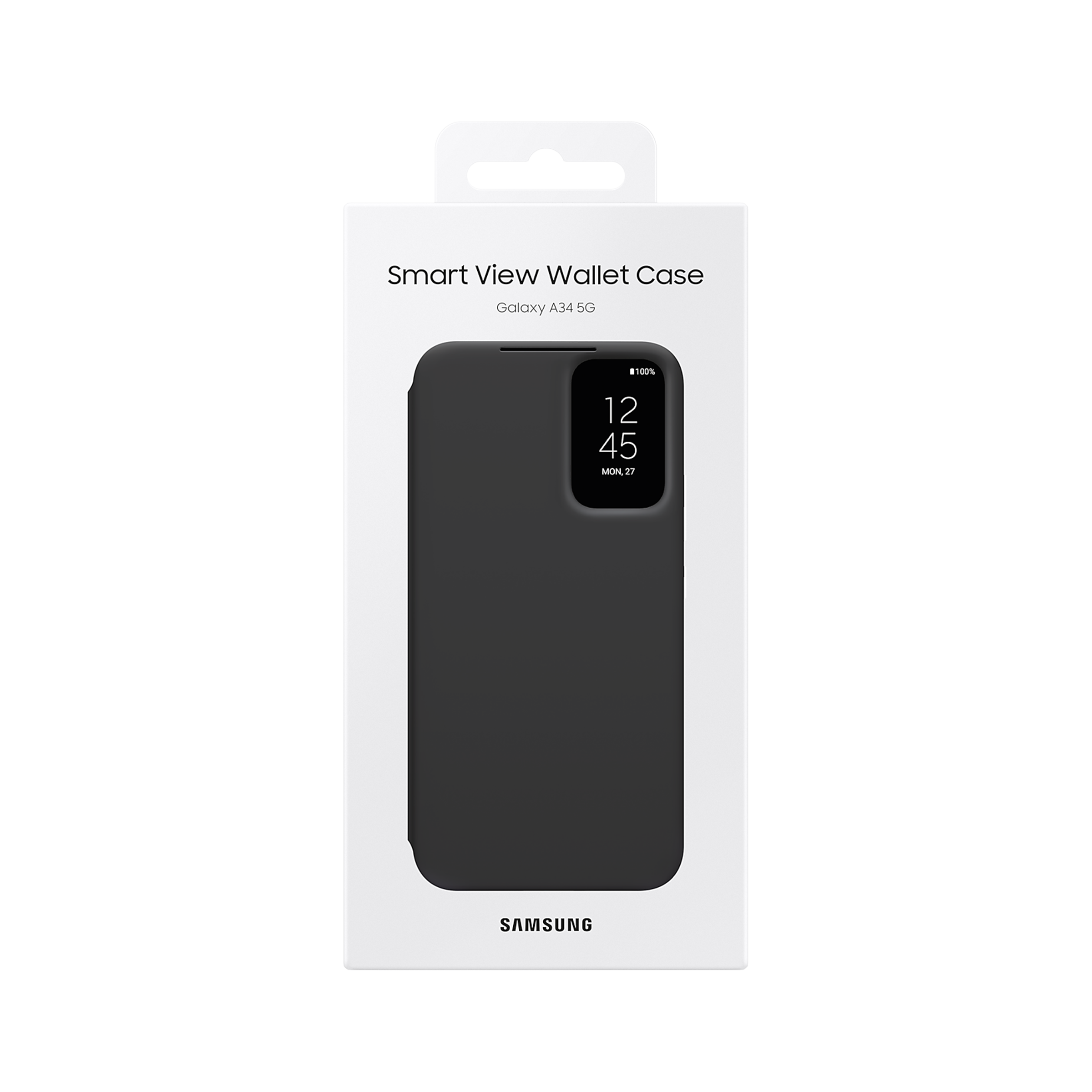 SAMSUNG Flip Case for Galaxy A34 (Display Window, Black)_8