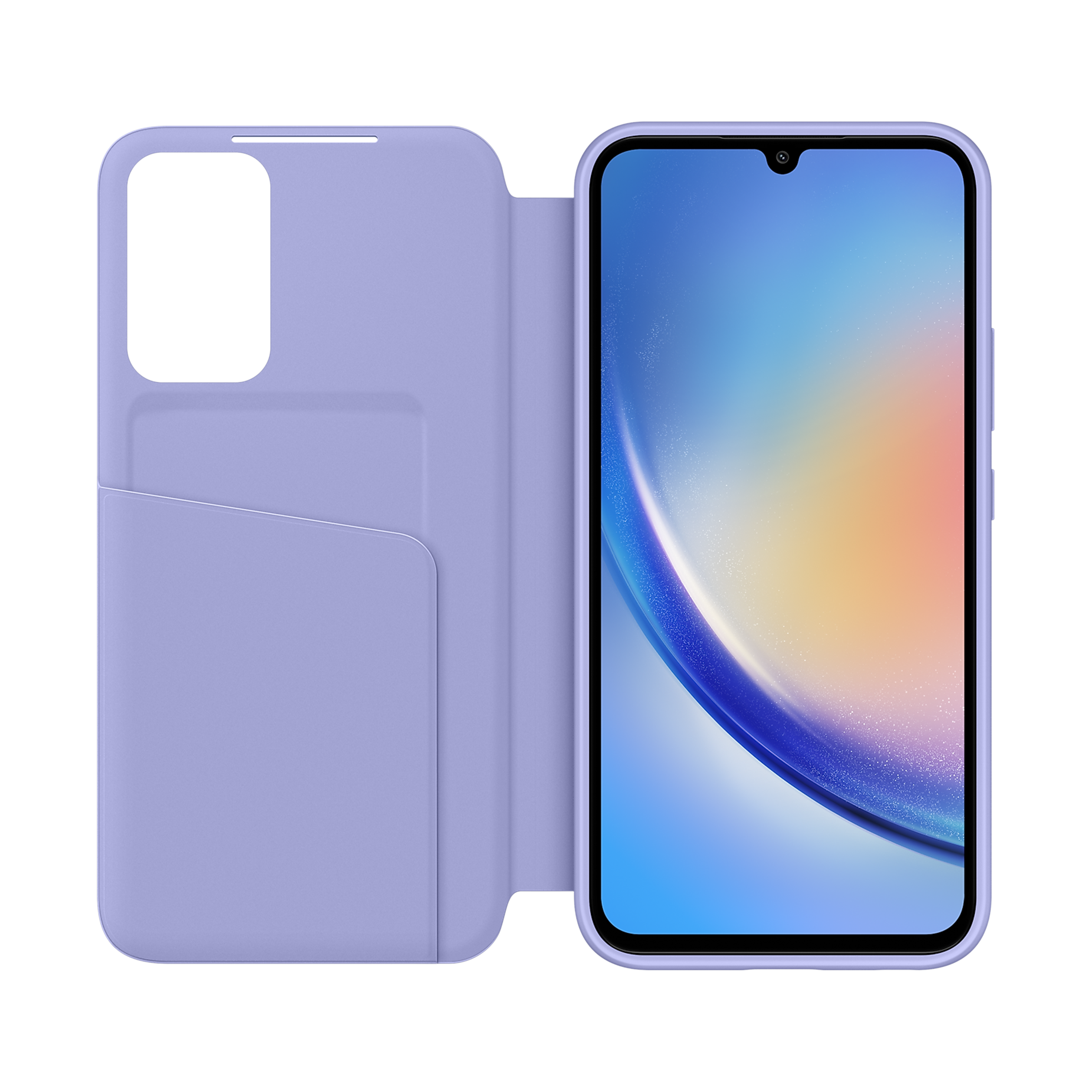 SAMSUNG Flip Case for Galaxy A34 (Display Window, Blueberry)_5