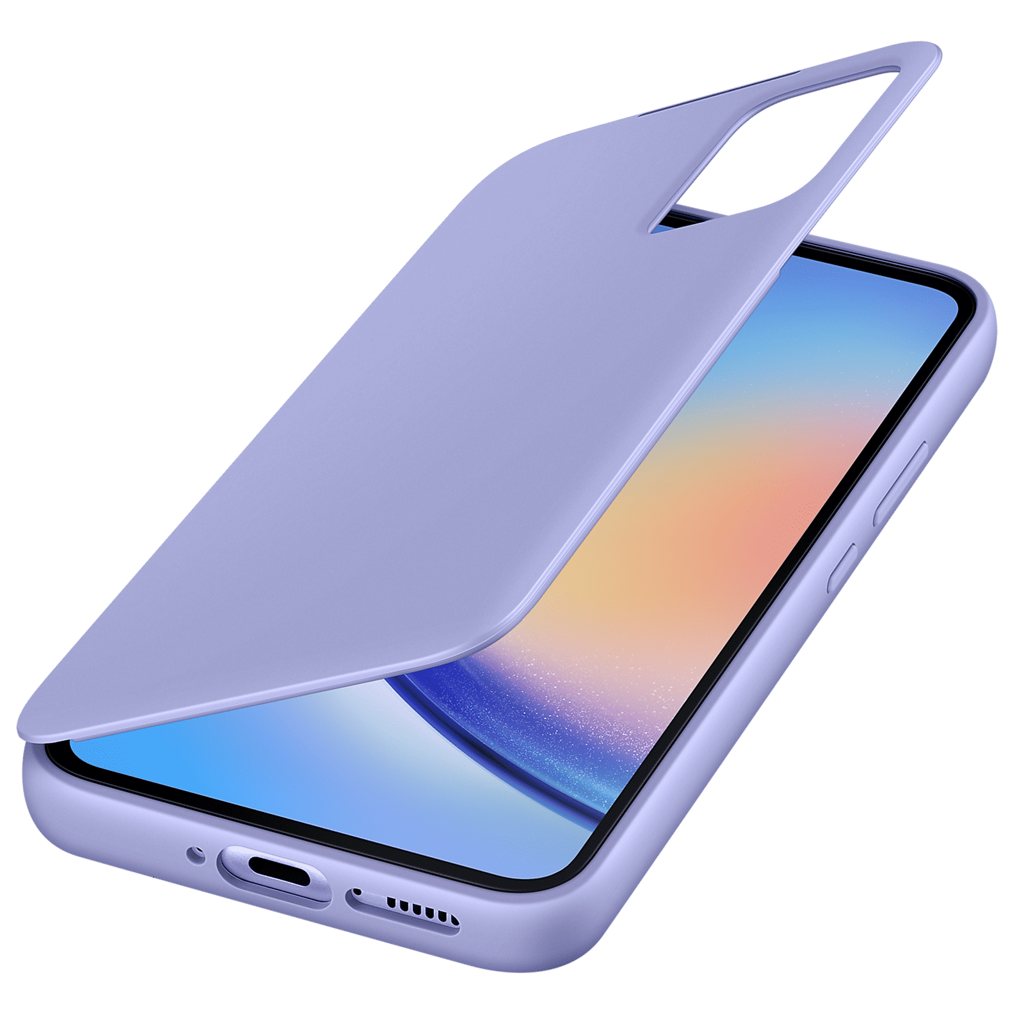 SAMSUNG Flip Case for Galaxy A34 (Display Window, Blueberry)_6