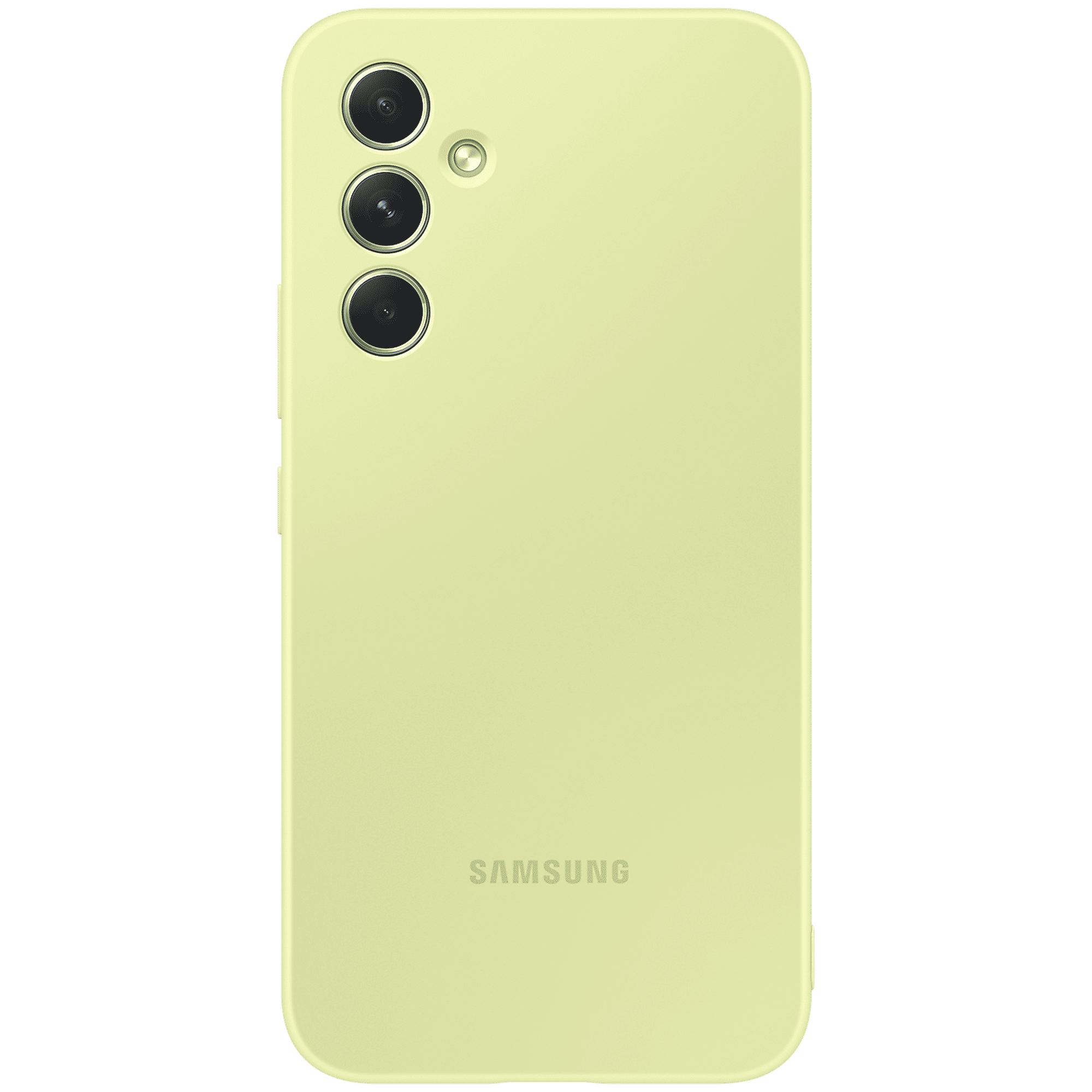 SAMSUNG Soft Silicone Back Case for Galaxy A54 (Scratch Resistant, Lime)_3