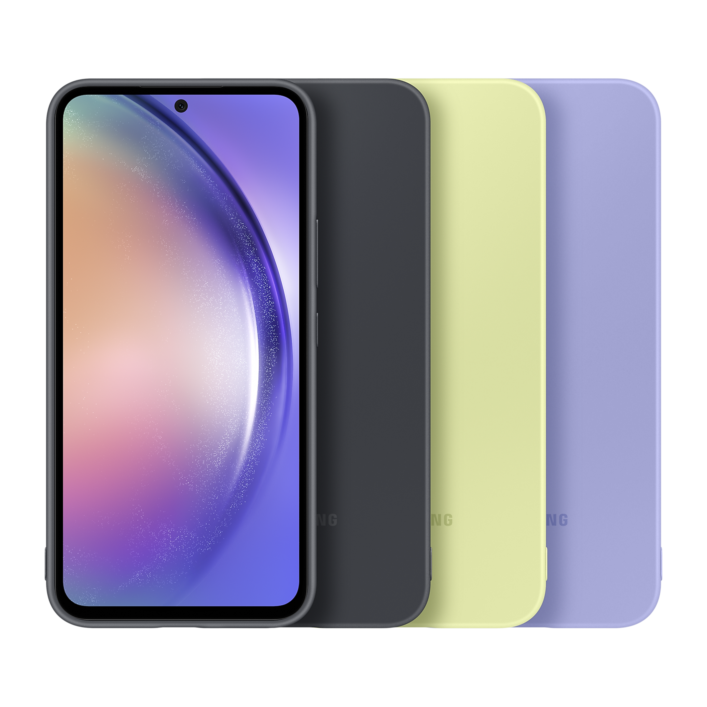 SAMSUNG Soft Silicone Back Case for Galaxy A54 (Scratch Resistant, Lime)_5