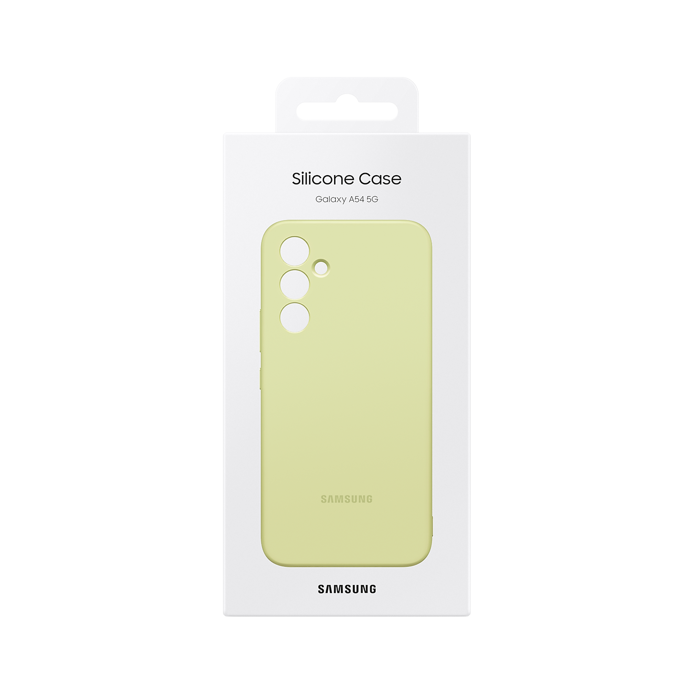 SAMSUNG Soft Silicone Back Case for Galaxy A54 (Scratch Resistant, Lime)_7