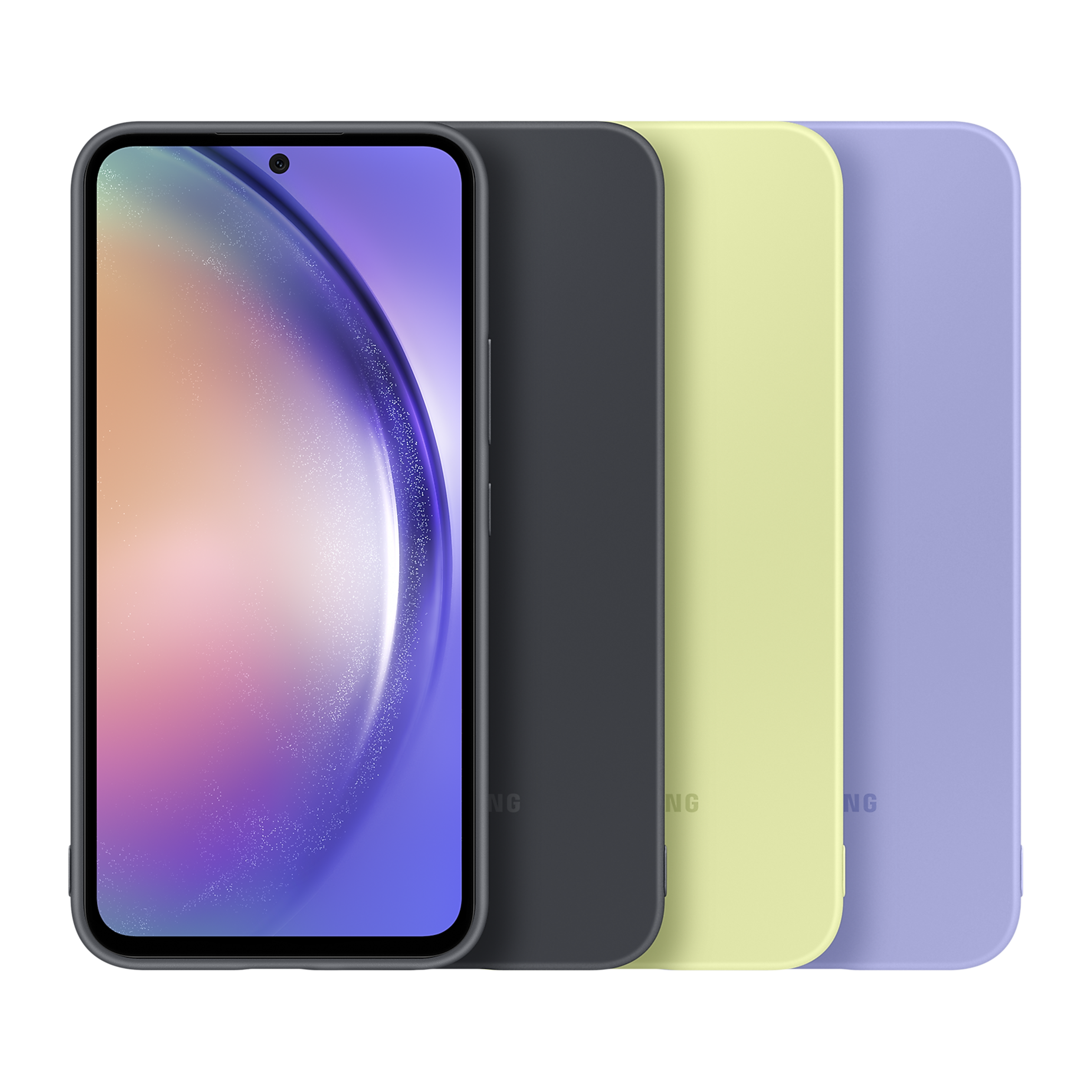 SAMSUNG Silicone Back Cover for Galaxy A54 (Camera Protection, Blueberry)_5