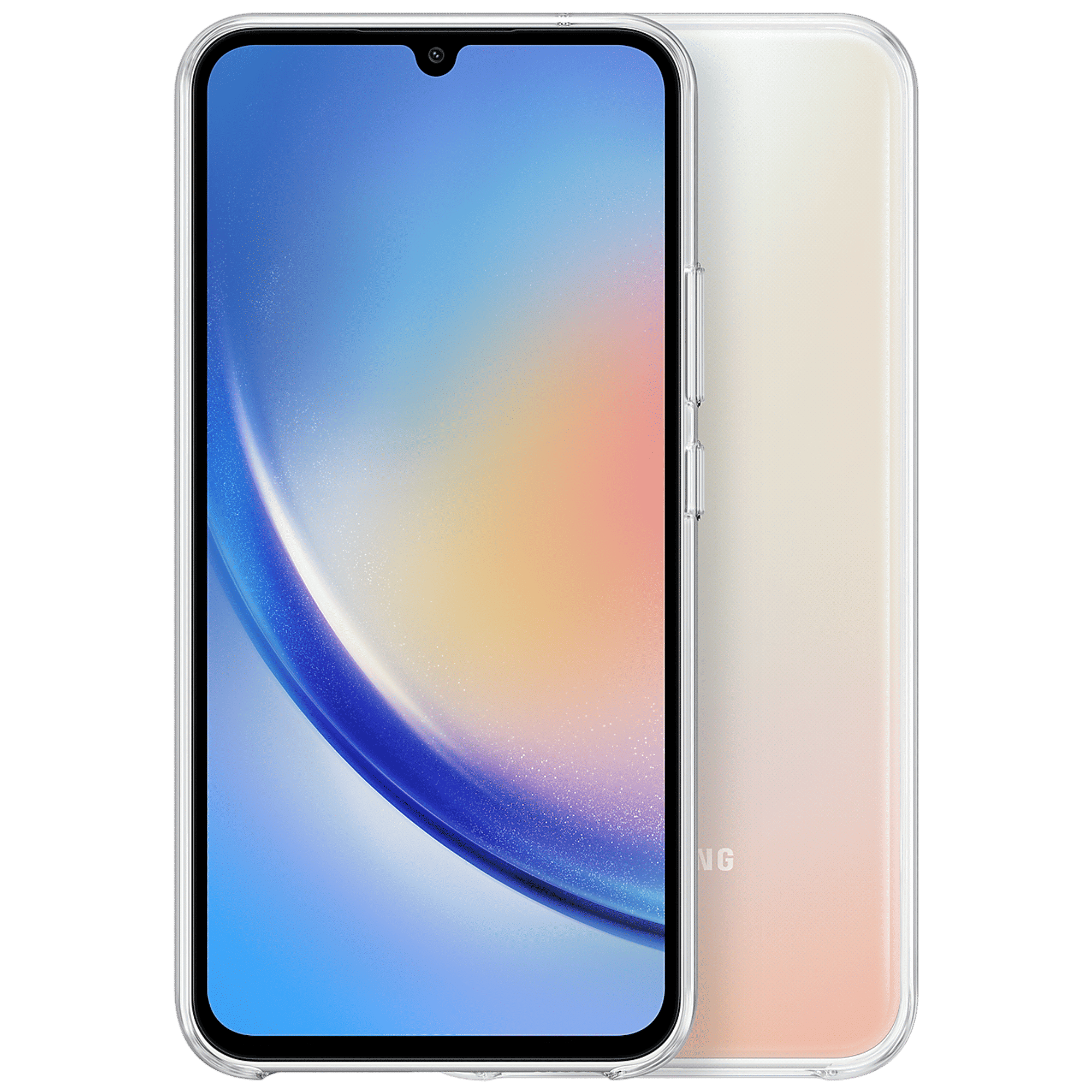 SAMSUNG Back Cover for Galaxy A34 (Scratch Resistant, Transparent)_1