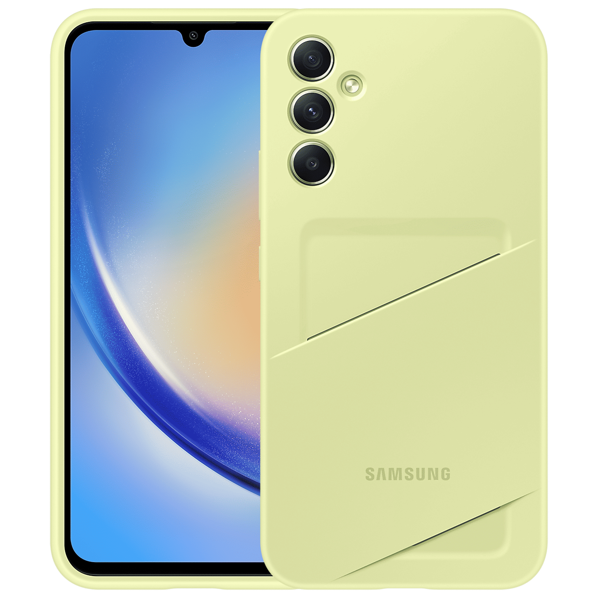 SAMSUNG Galaxy A34 TPU Back Cover (Scratch Resistant, Lime)_1