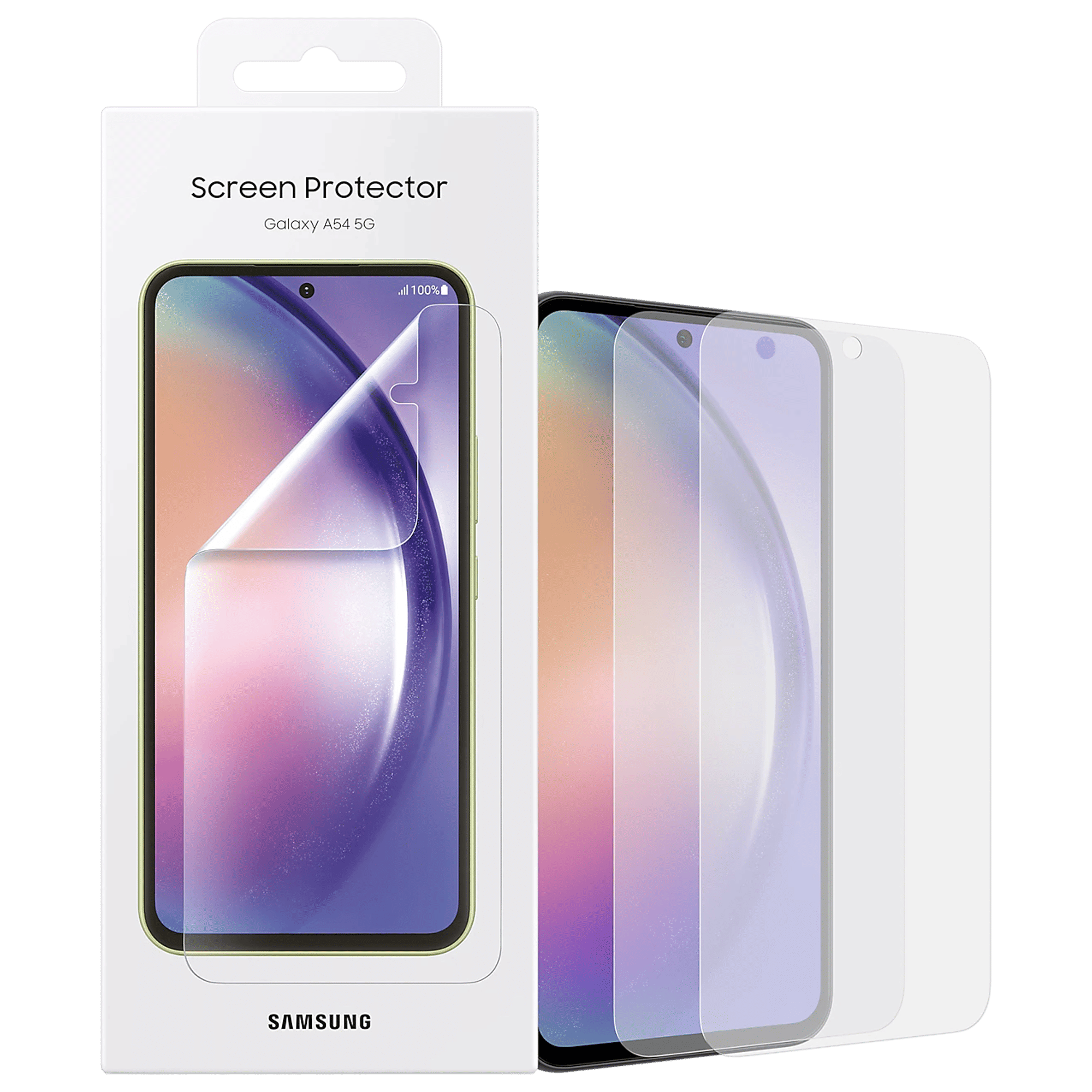 SAMSUNG Tempered Glass for Galaxy A54 (Anti Fingerprint)_5