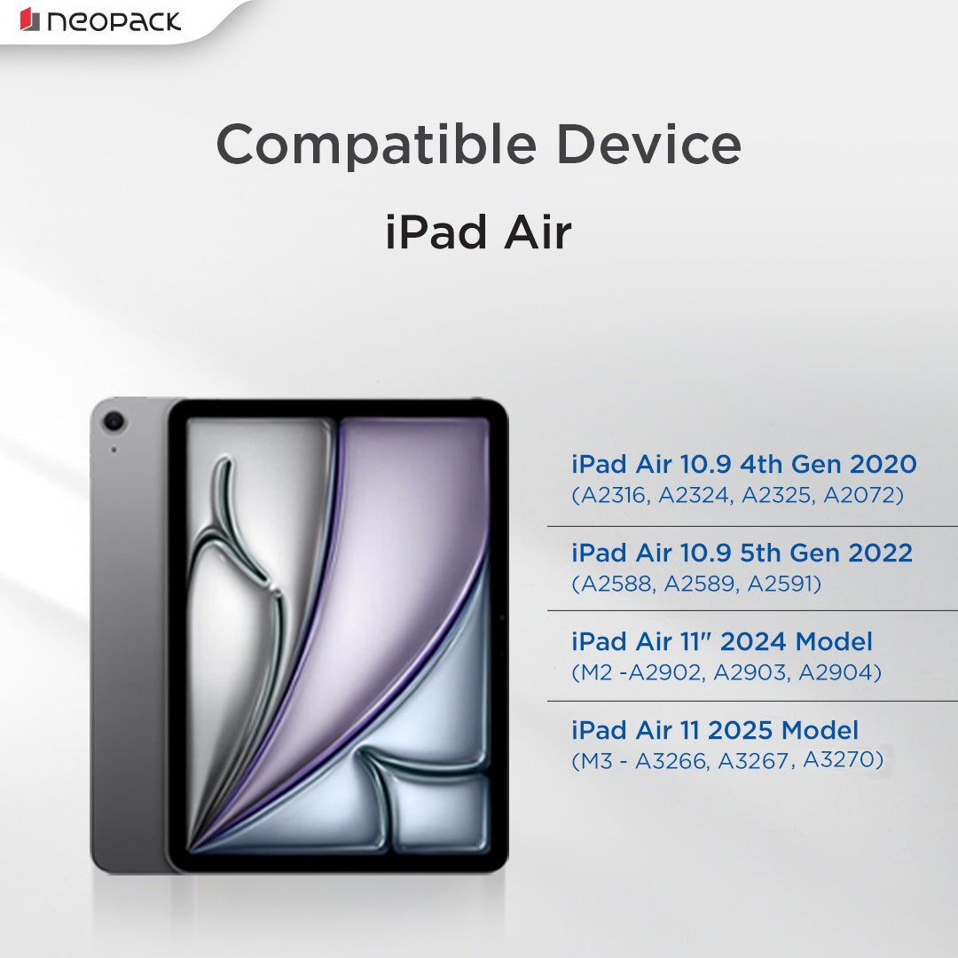 neopack Alpha Polyurethane Flip Cover for Apple iPad Air 10.9 inch (4th & 5th Gen), iPad Air 11 inch with Apple Pencil Holder (Auto Stand-by Mode, Black)_7