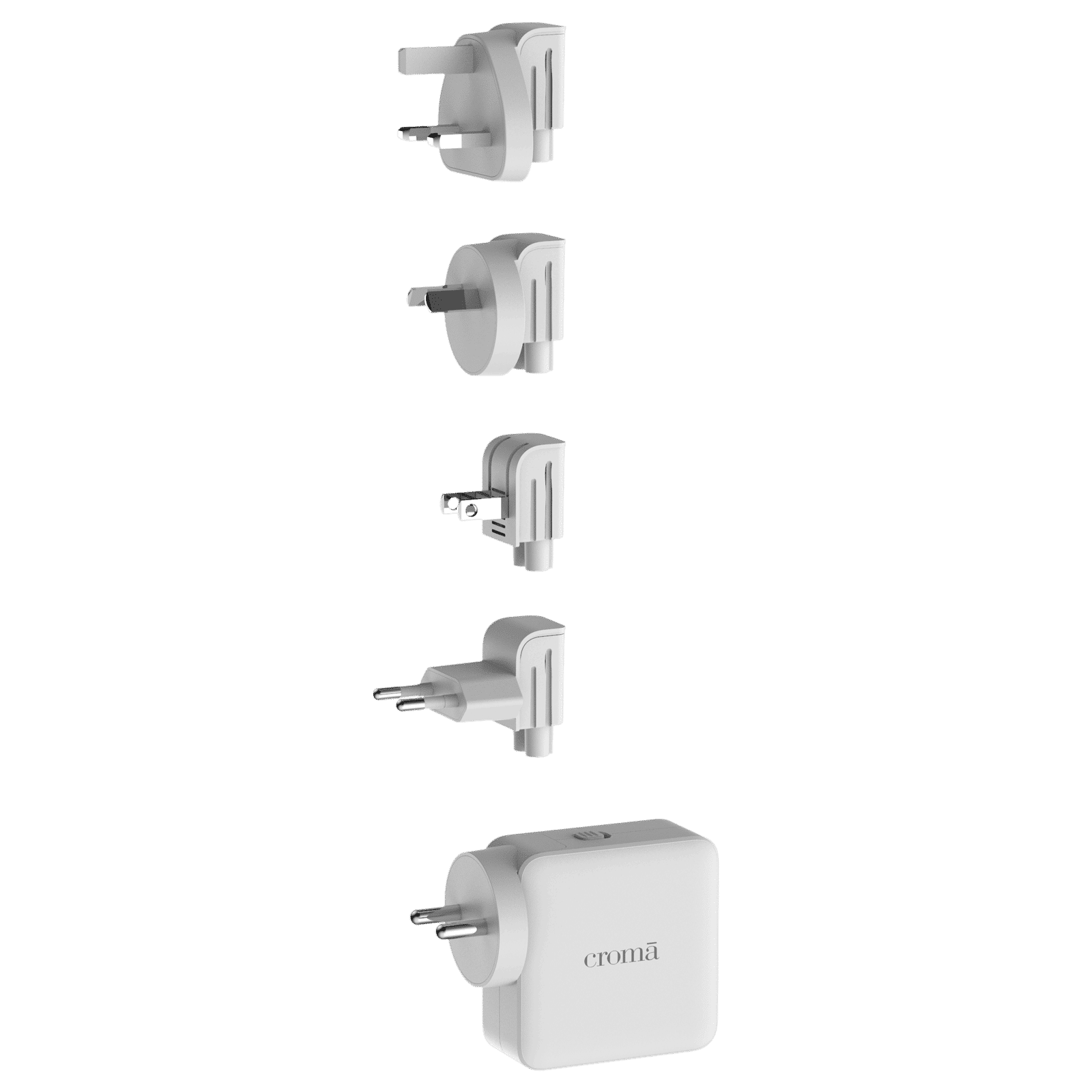 Croma 65W Type C 2-Port Fast Charger (Adapter Only, Advance GaN Technology, White)_7