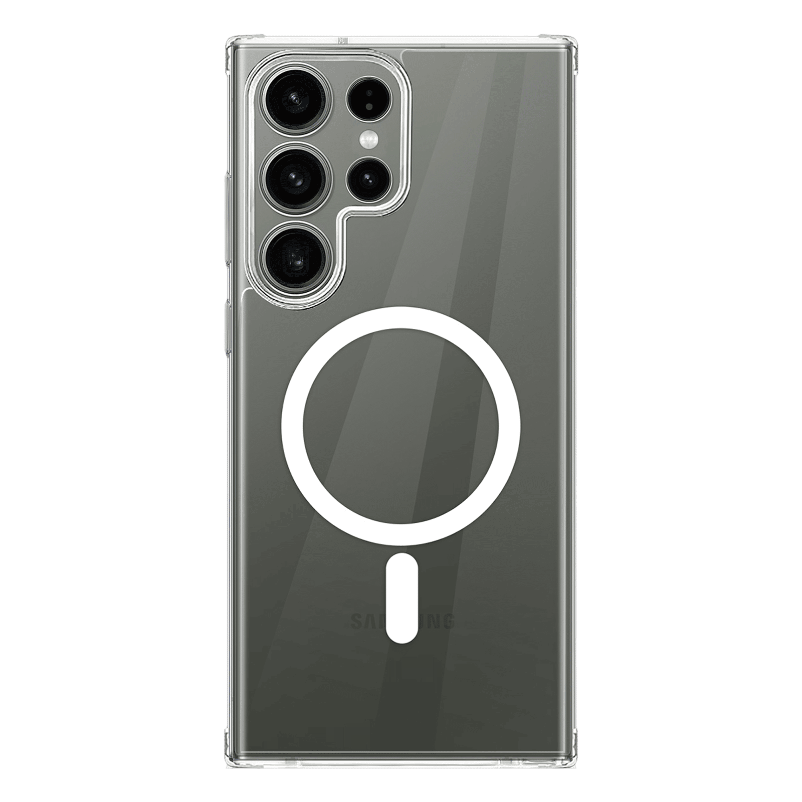 GRIPP Hard Silicon Back Case for Samsung Galaxy S23 Ultra (Magsafe, Clear)_3