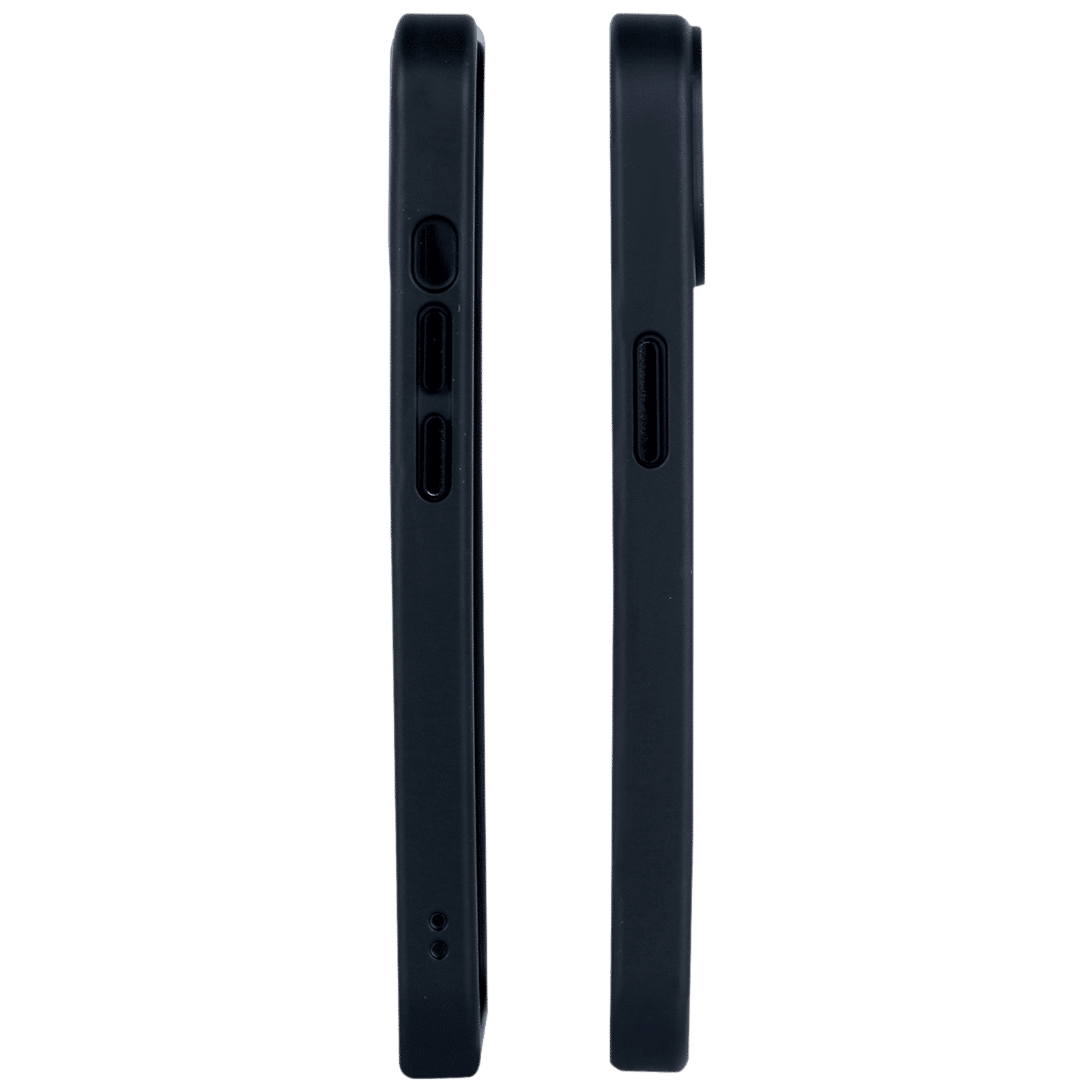 Croma Polycarbonate & TPU Matte Back Case for Apple iPhone 14 (Apple Compatible, Black)_3