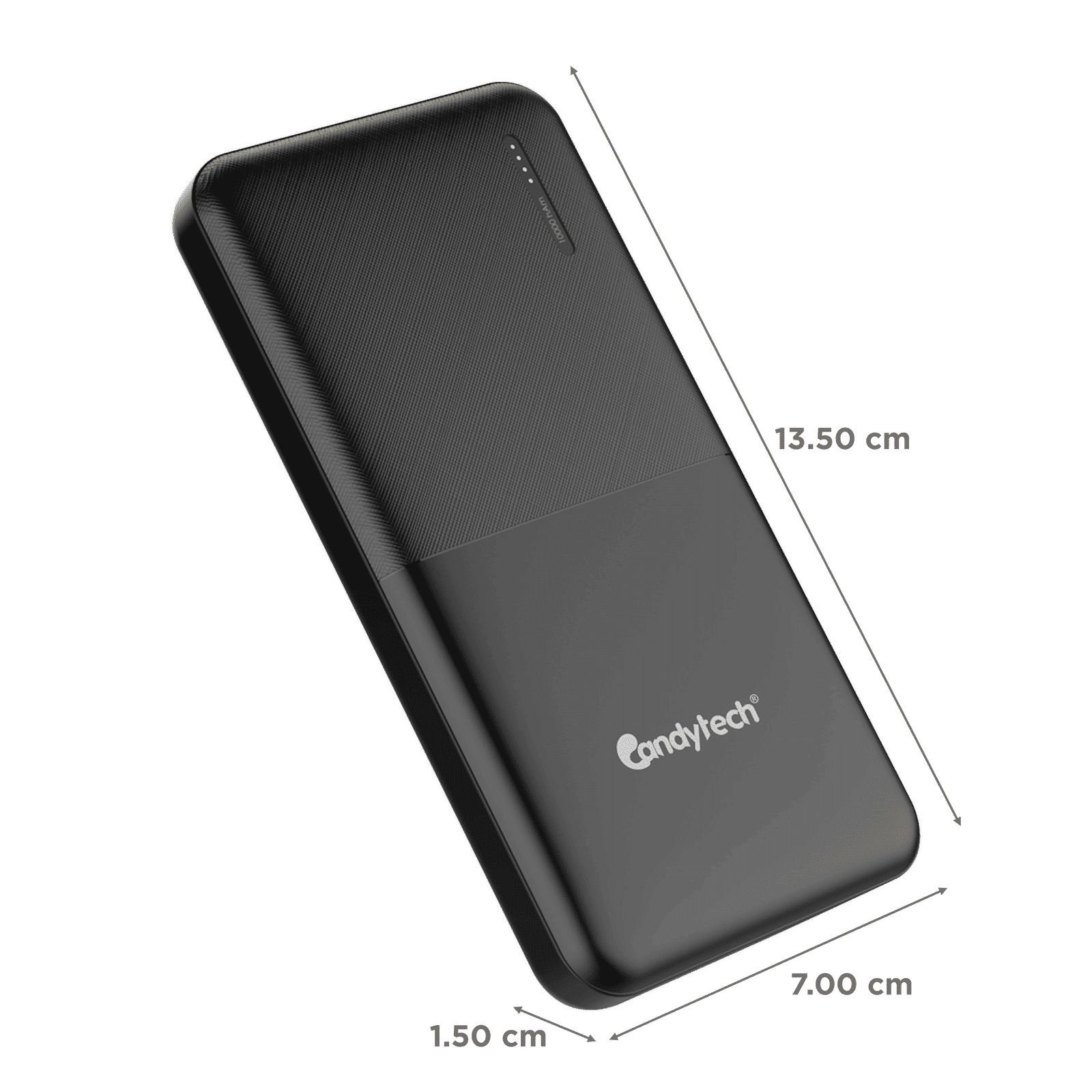 Candytech CTPB10B 10000 mAh 14W Power Bank (2 Type A Ports, Over Charge Protection, Black)_2