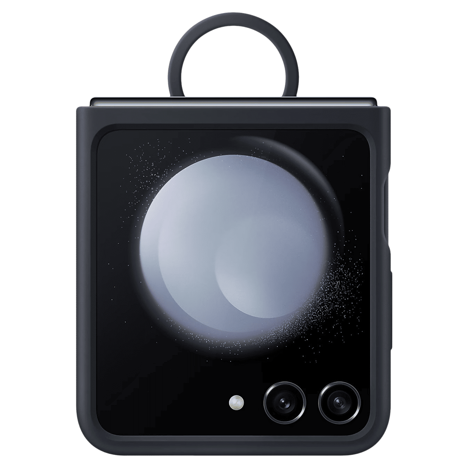 SAMSUNG Soft Silicone Back Case for Galaxy Z Flip5 (Ring Holder, Indigo)_5