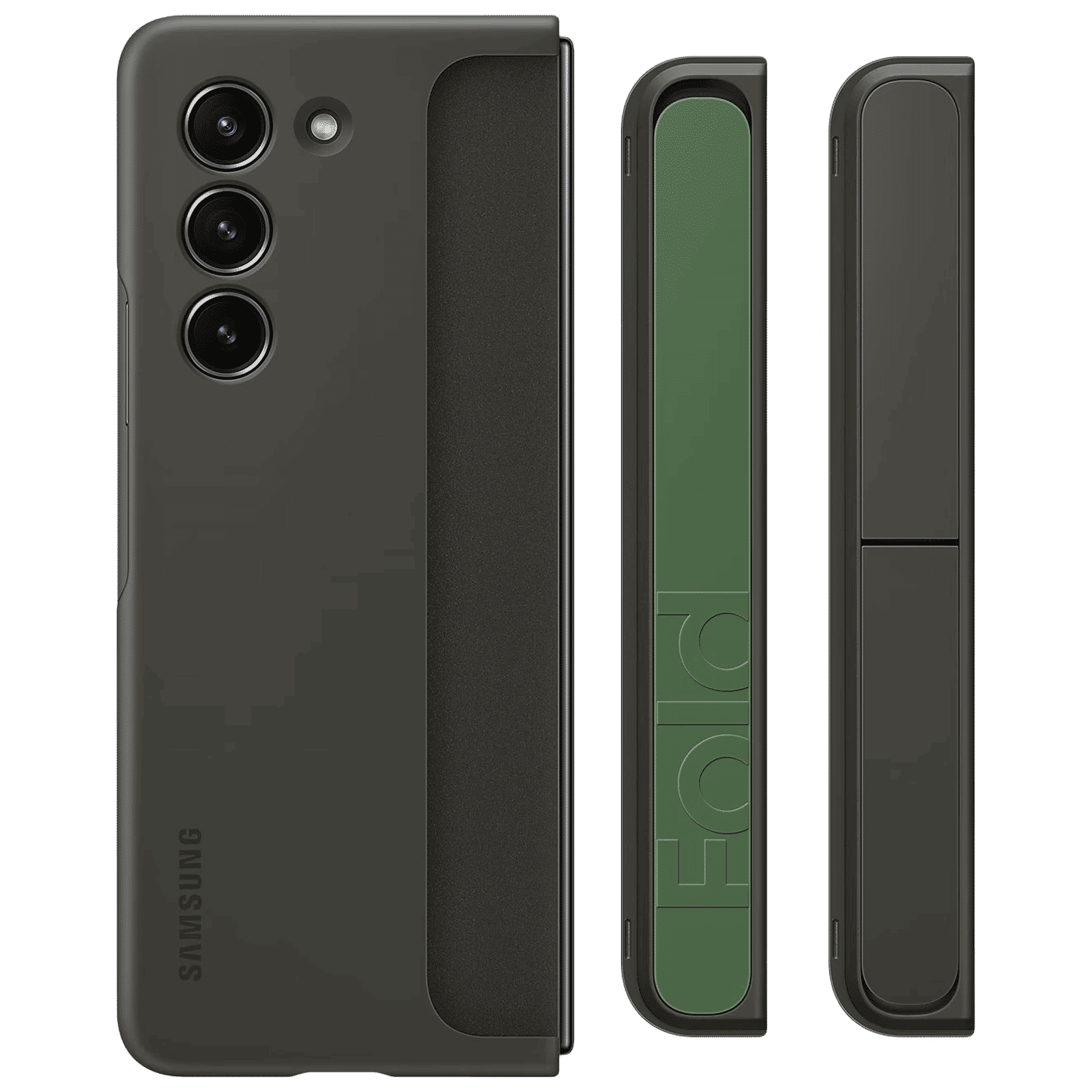 SAMSUNG Soft Back Case with Stand for Galaxy Z Fold5 (Hands Free Viewing, Graphite) SAMSUNG Soft Back Case with Stand for Galaxy Z Fold5 (Hands Free Viewing, Graphite)_3